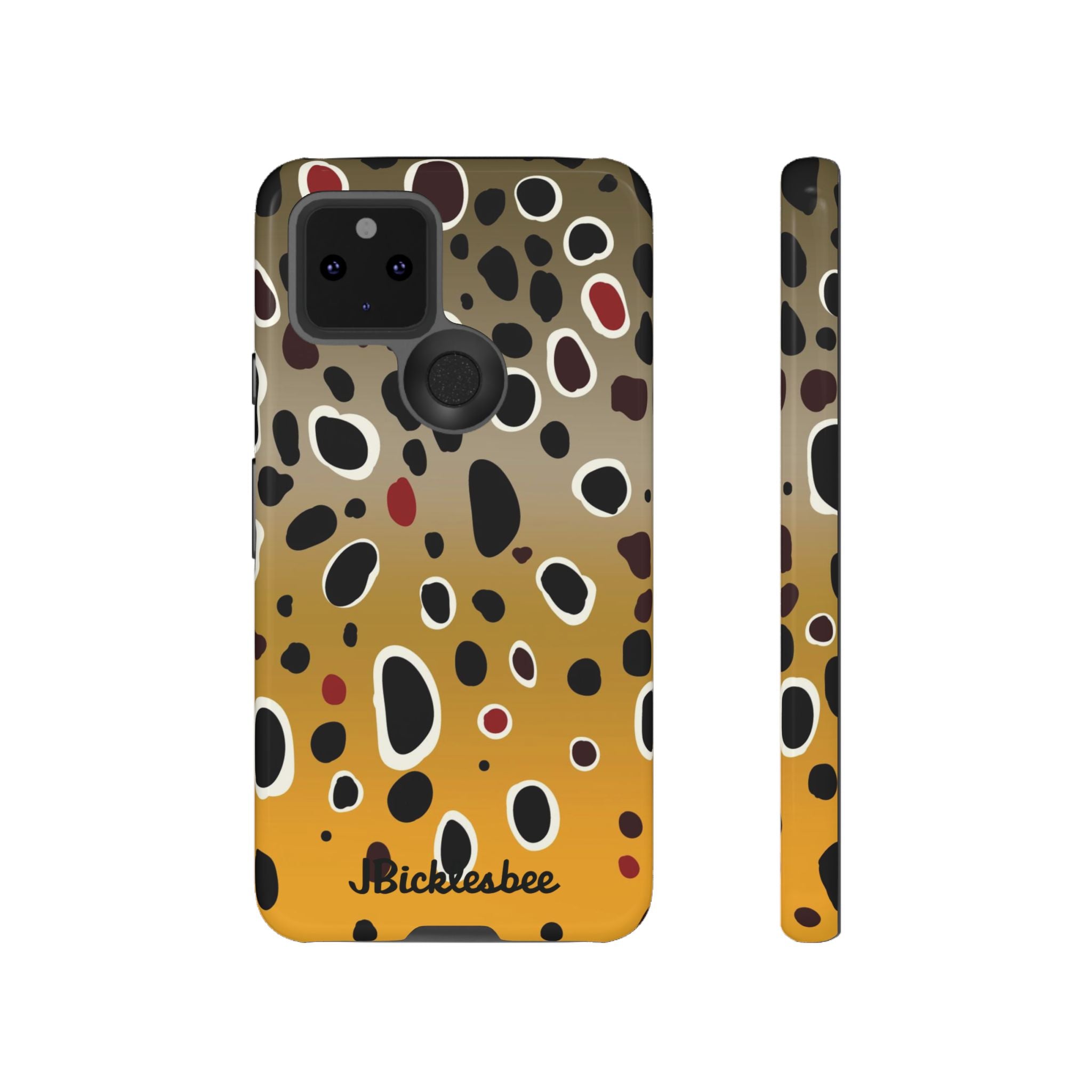 Brown Trout Pattern Pixel Tough Case