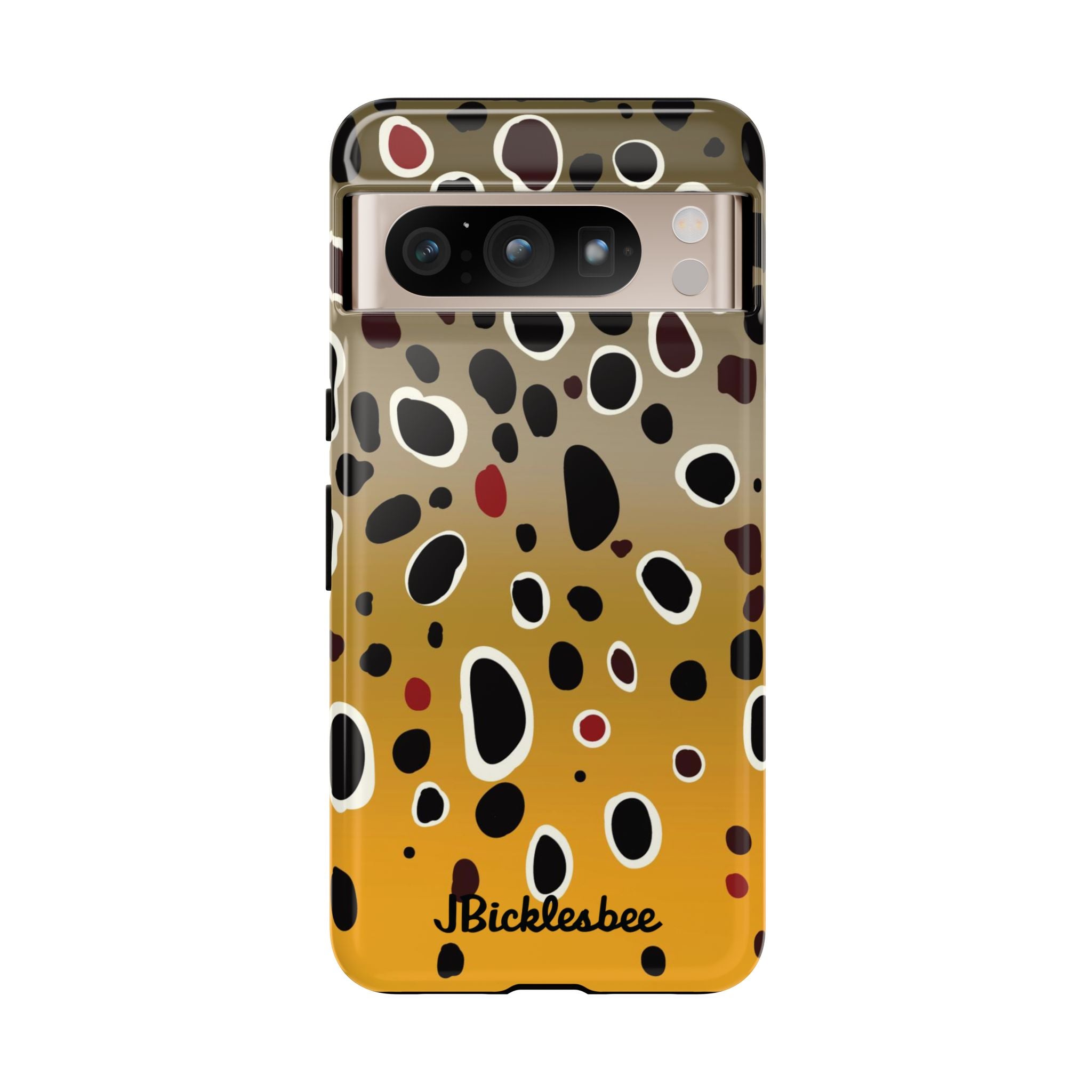 Brown Trout Pattern Pixel Tough Case