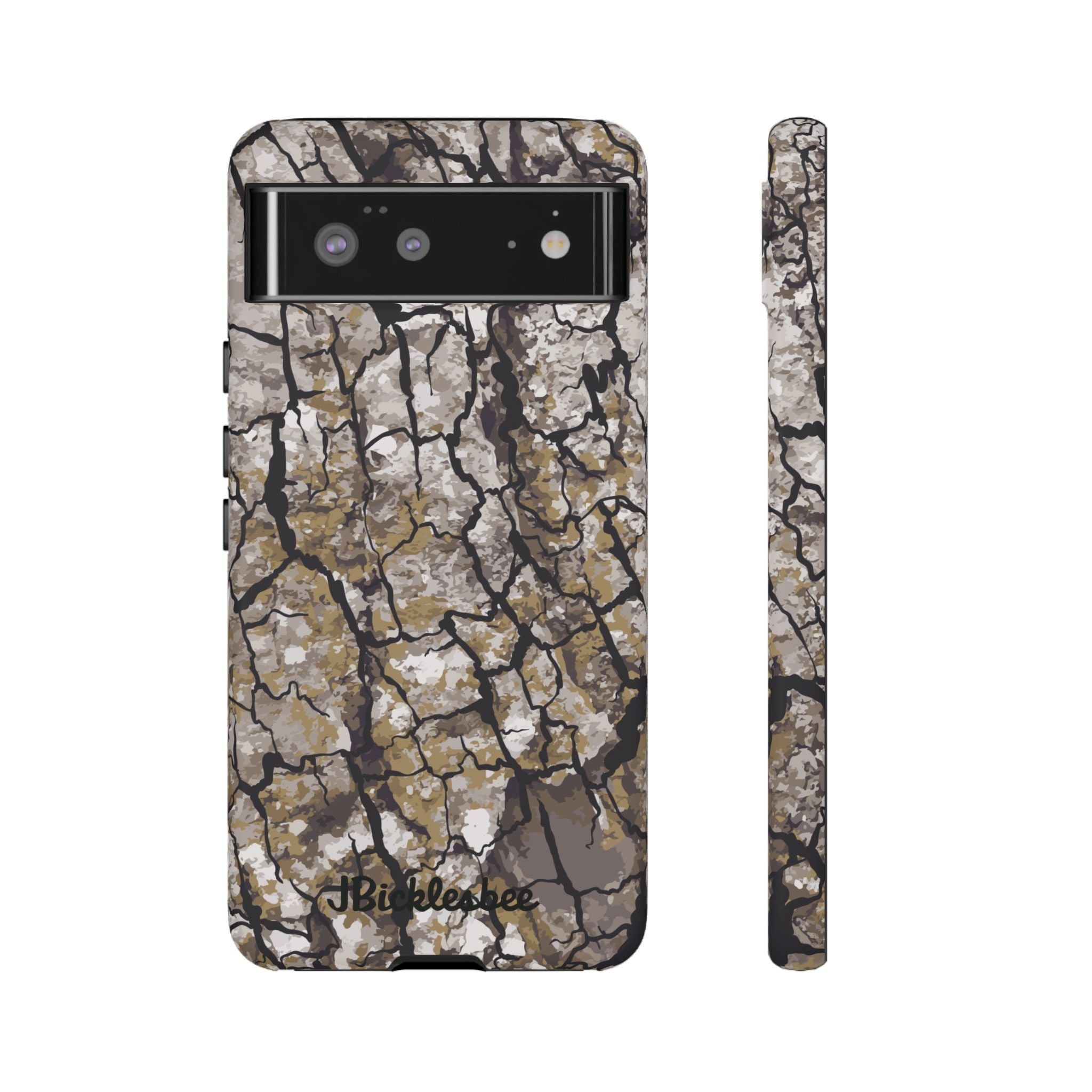 Alpha Tree Bark Camo Pixel Tough Case