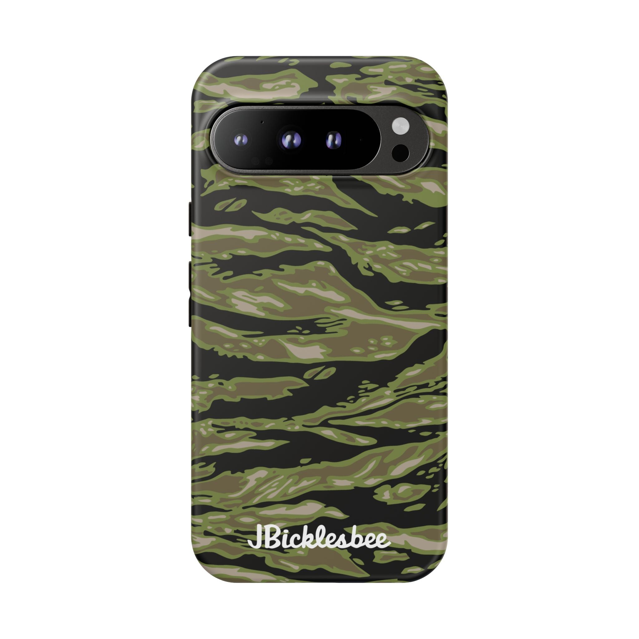 Retro Woodland Camo Tiger Stripe Pixel Tough Case