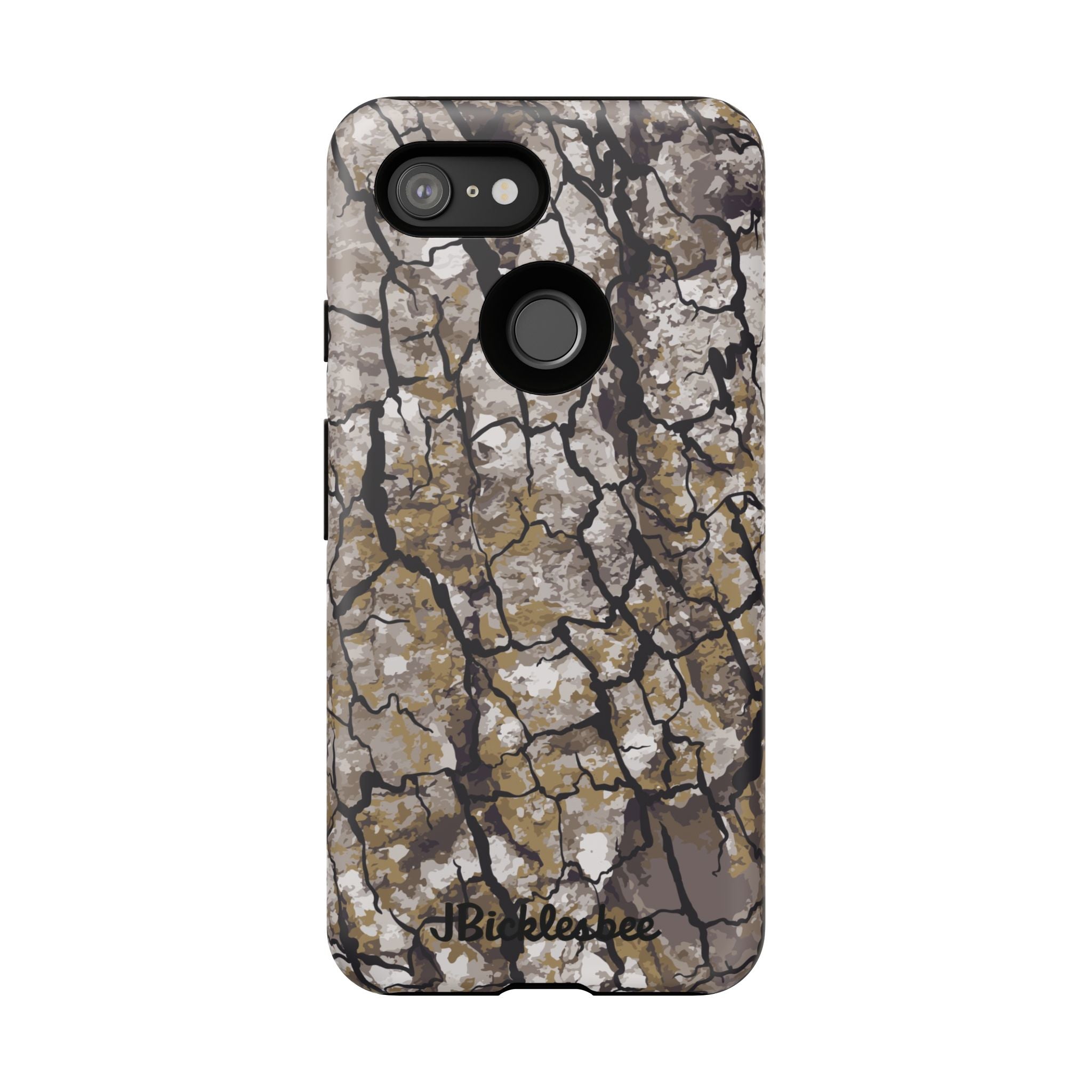 Alpha Tree Bark Camo Pixel Tough Case