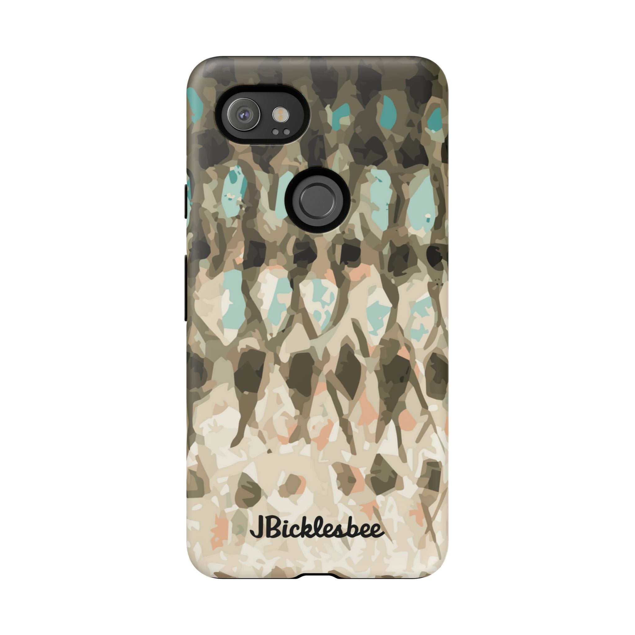 Striped Bass Rockfish Pattern Pixel Tough Case