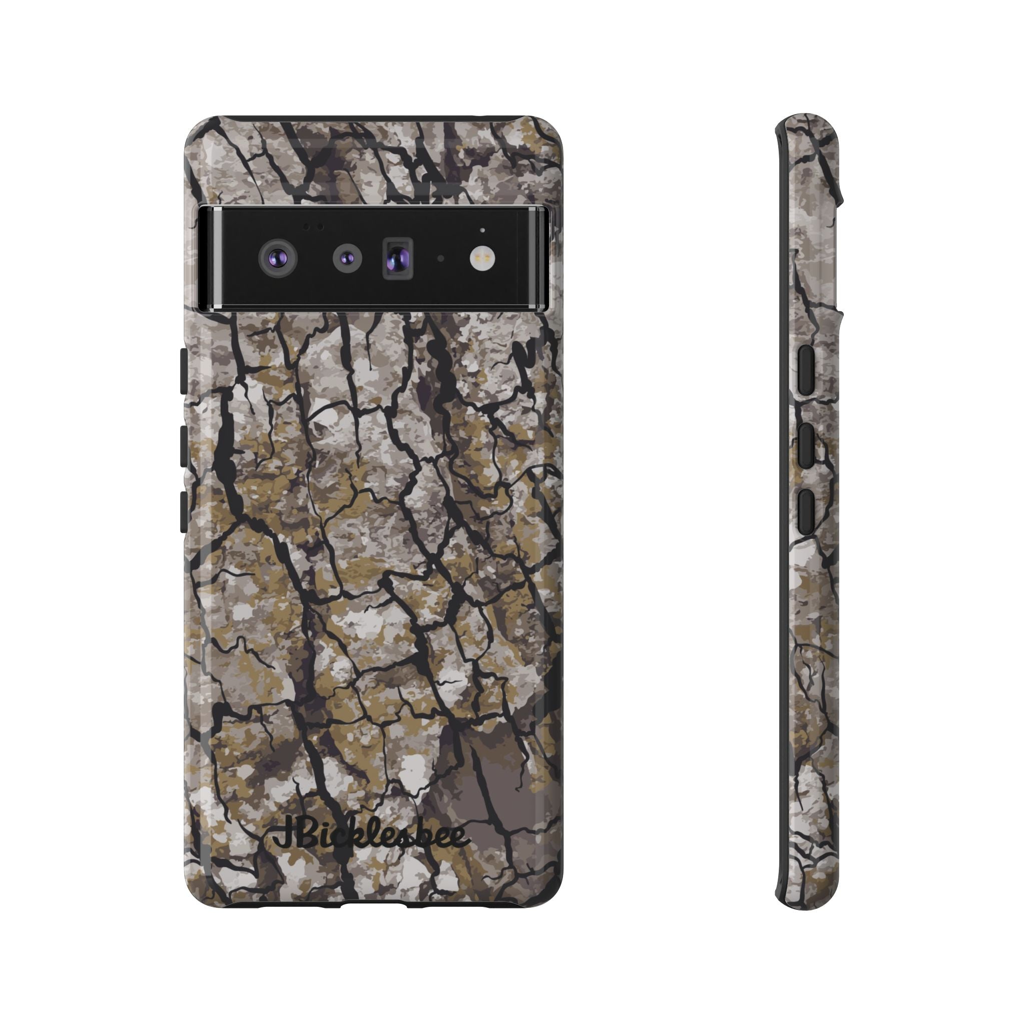 Alpha Tree Bark Camo Pixel Tough Case