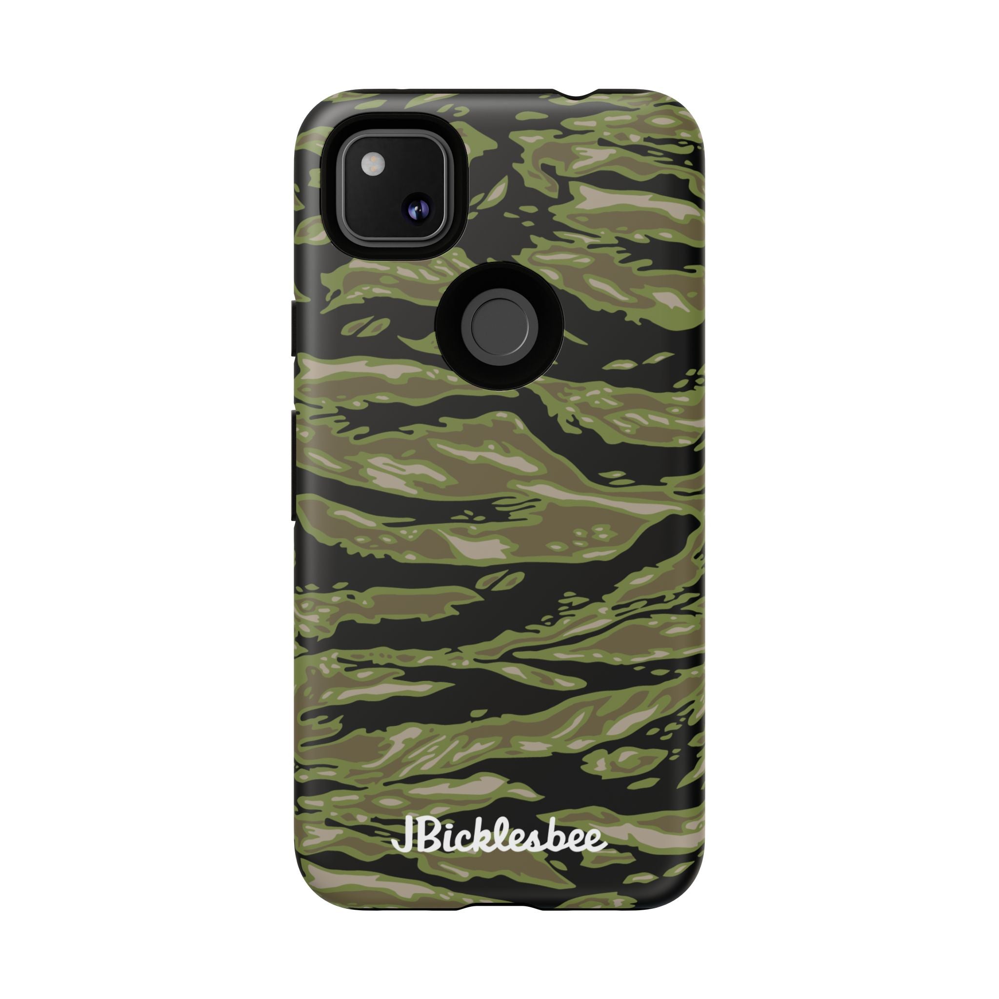 Retro Woodland Camo Tiger Stripe Pixel Tough Case