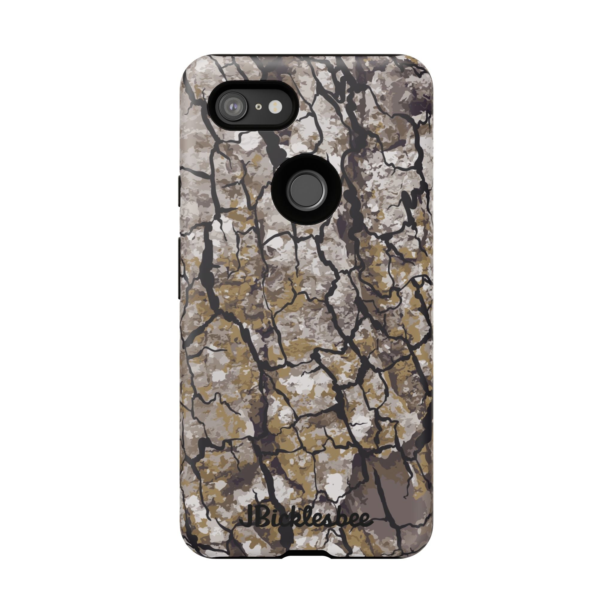 Alpha Tree Bark Camo Pixel Tough Case