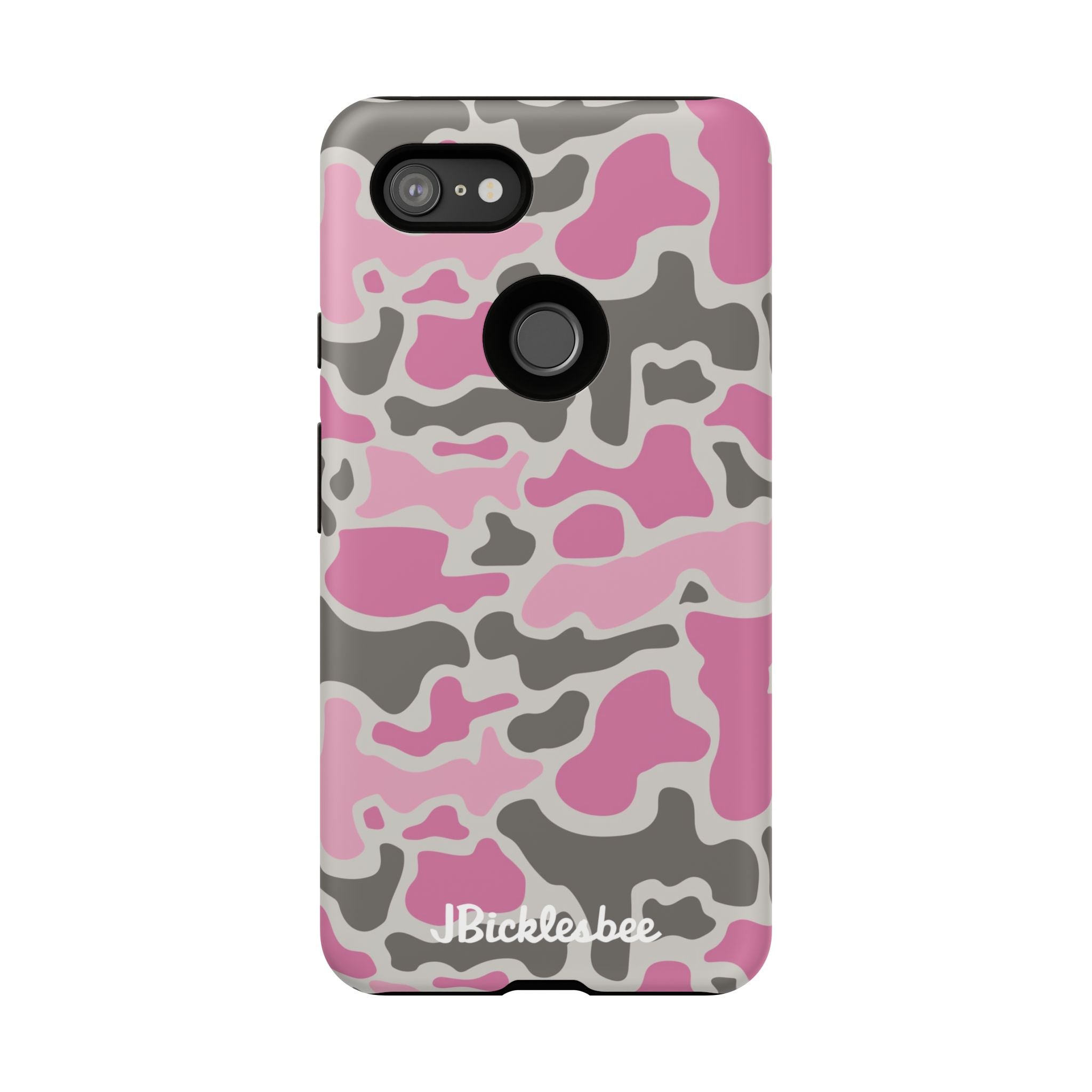 Pink Retro Duck Camo Pixel Tough Case