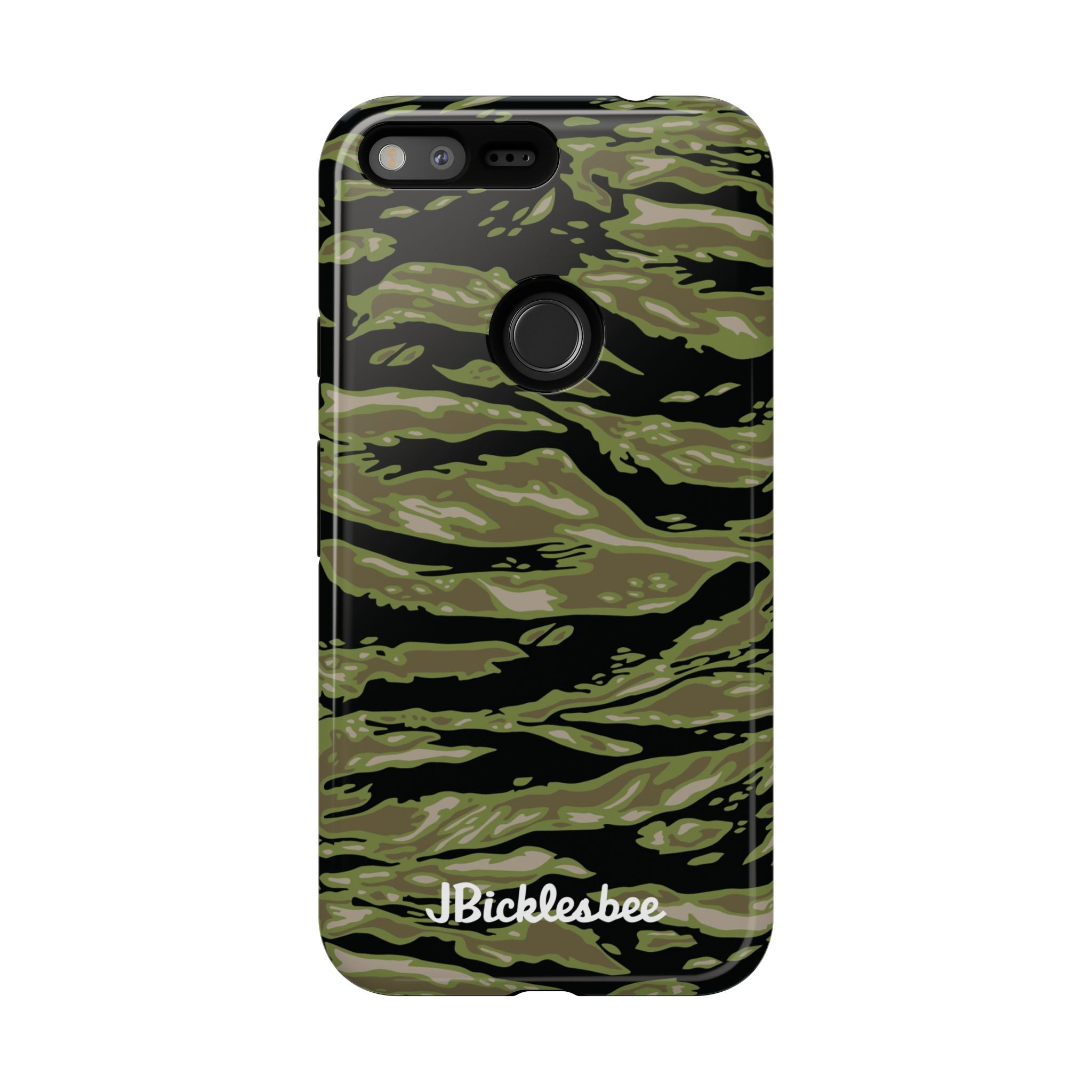 Retro Woodland Camo Tiger Stripe Pixel Tough Case