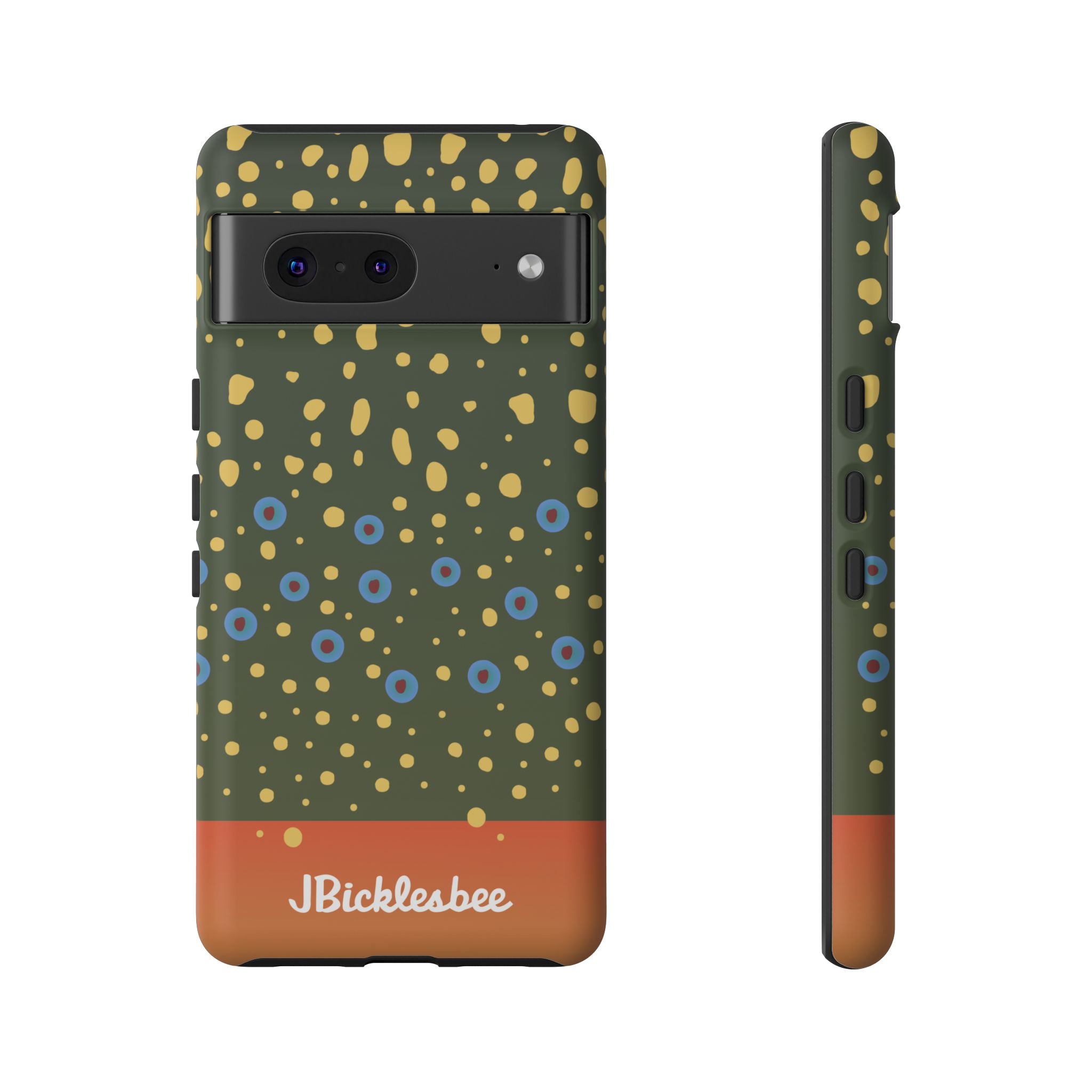 Brook Trout Pattern Pixel Tough Case