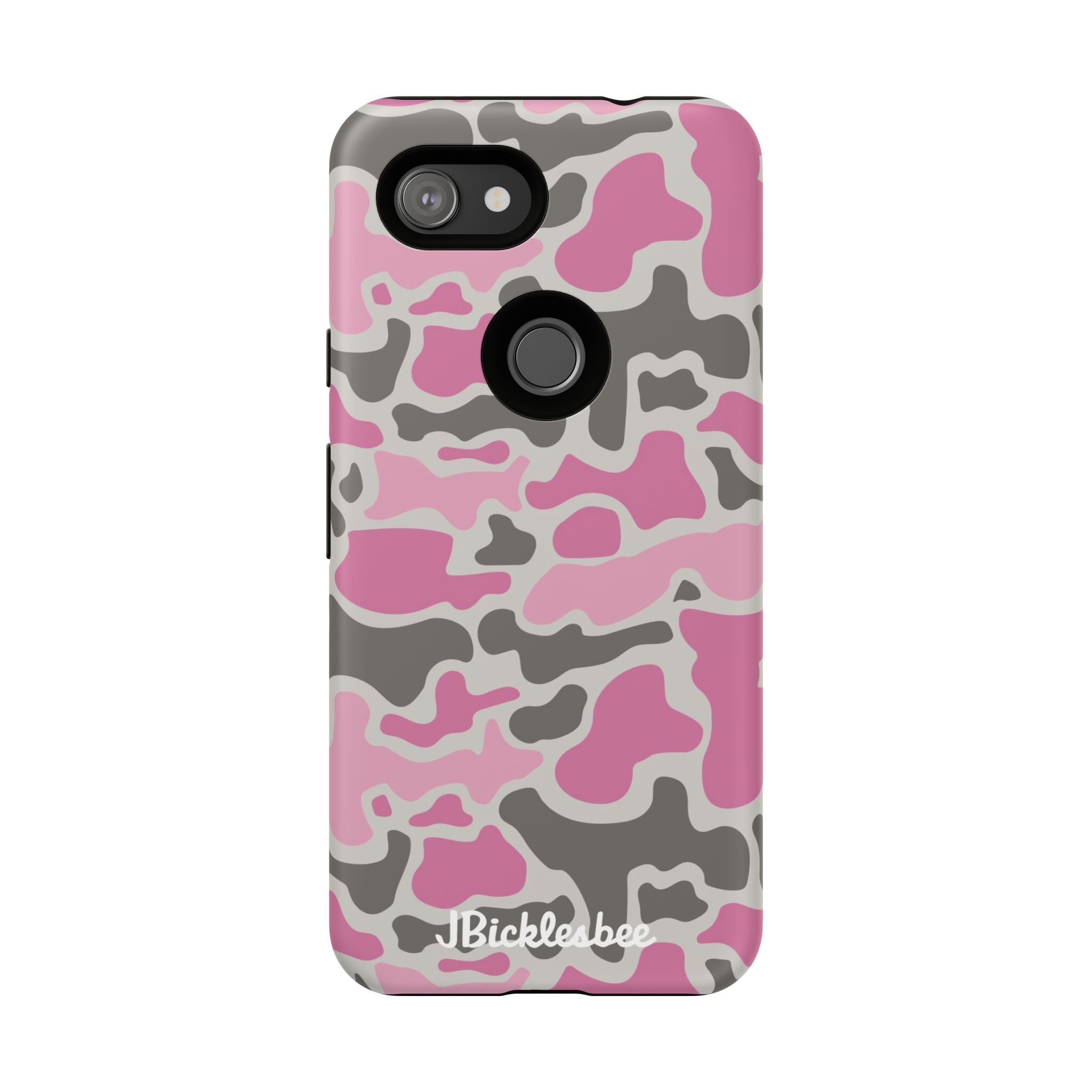 Pink Retro Duck Camo Pixel Tough Case