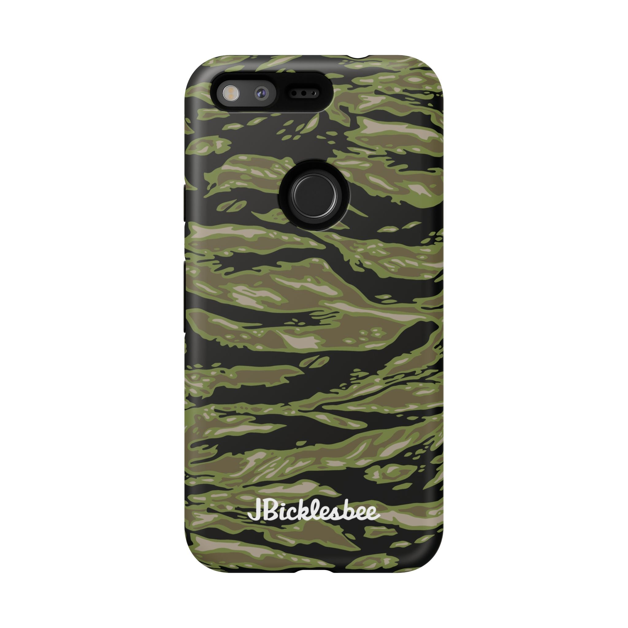 Retro Woodland Camo Tiger Stripe Pixel Tough Case