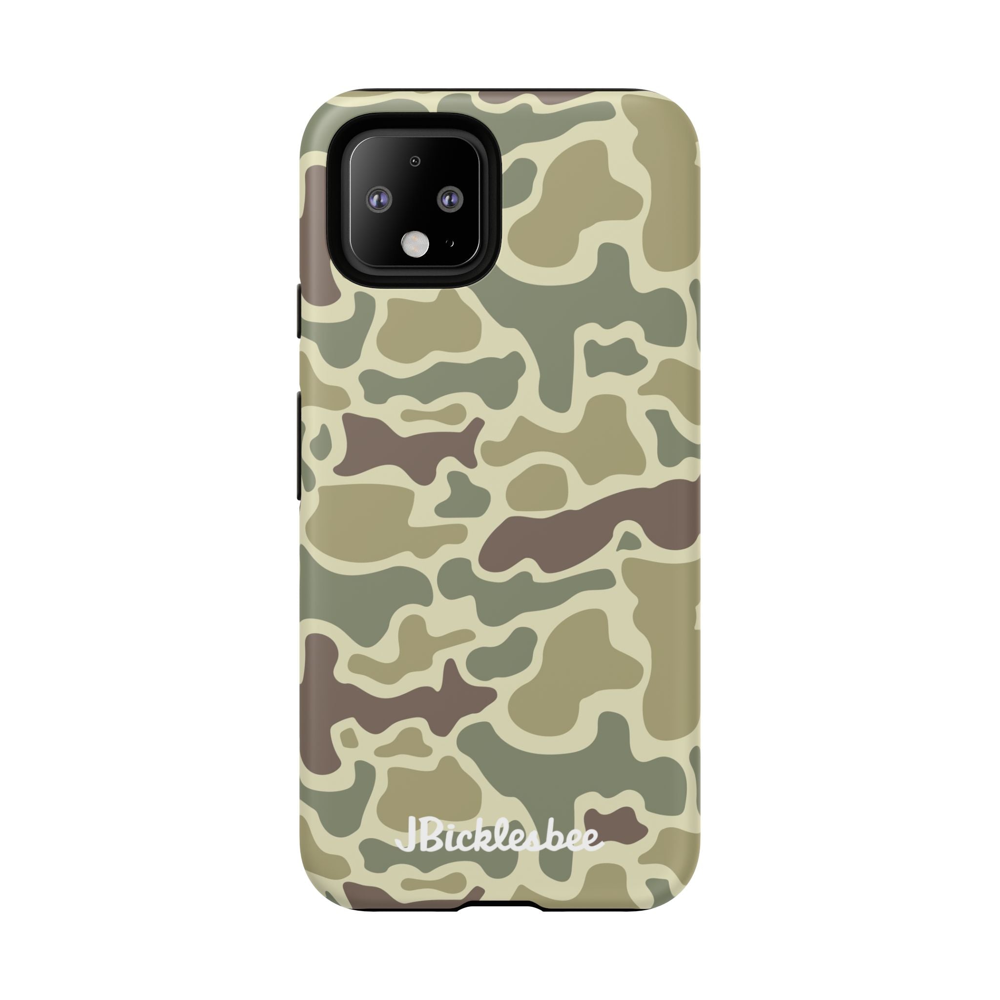 Retro Forest Duck Camo Pixel Tough Case