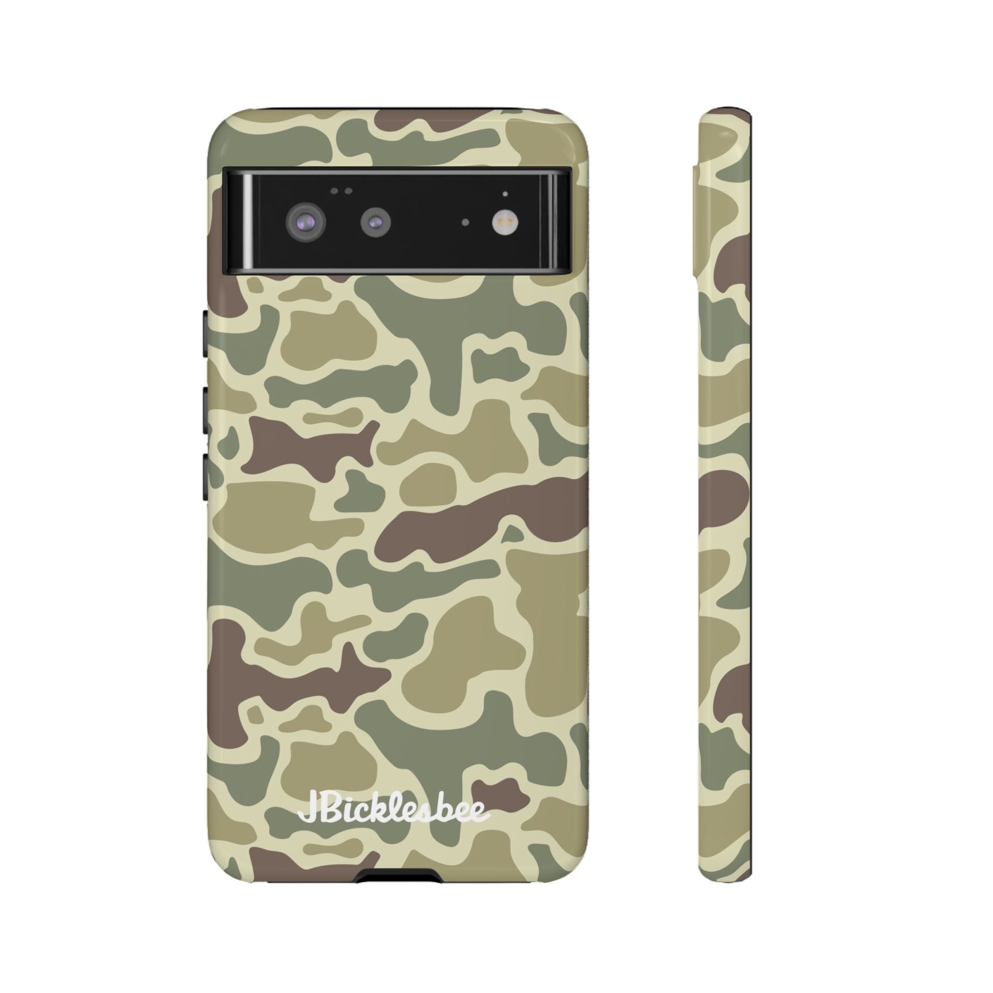 Retro Forest Duck Camo Pixel Tough Case