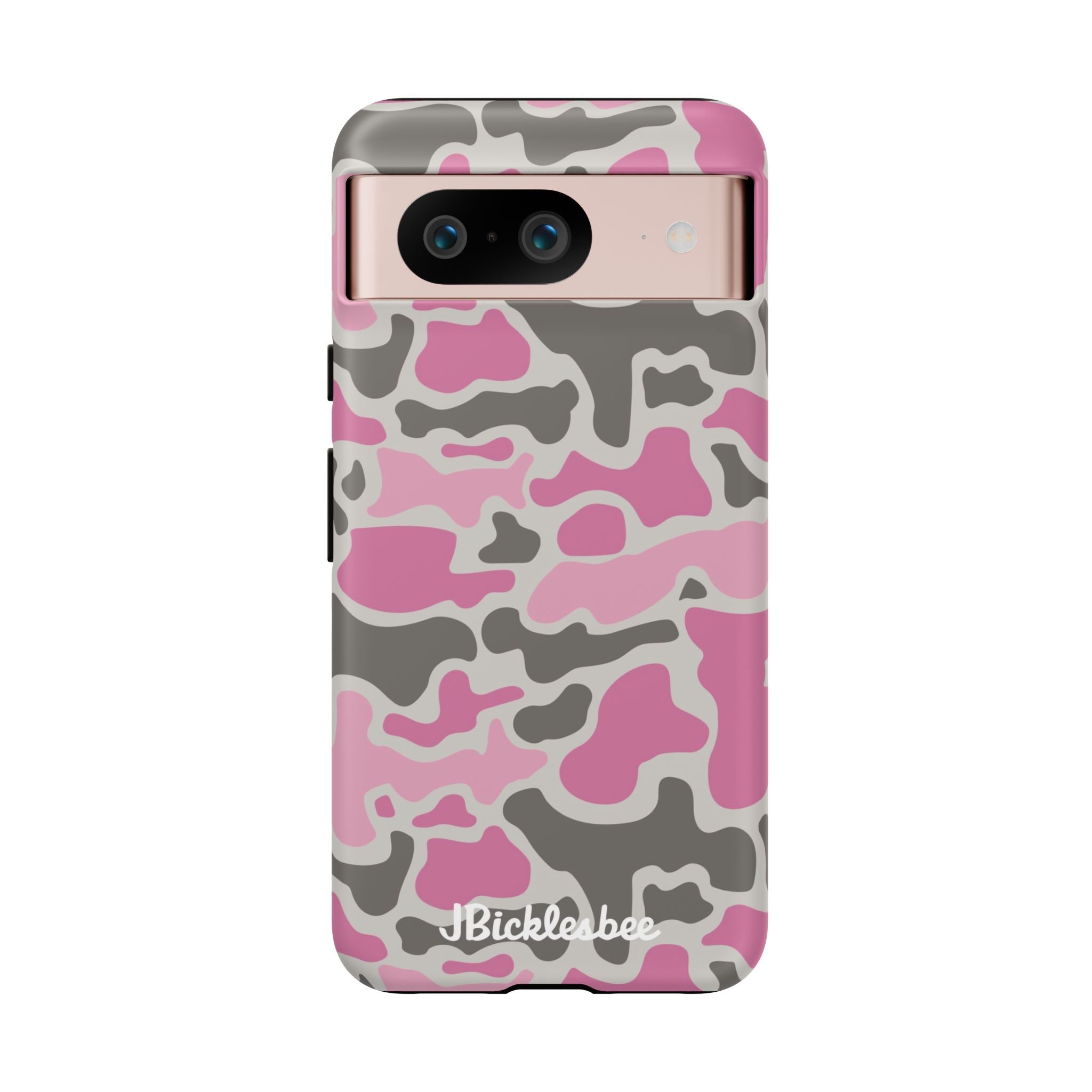 Pink Retro Duck Camo Pixel Tough Case