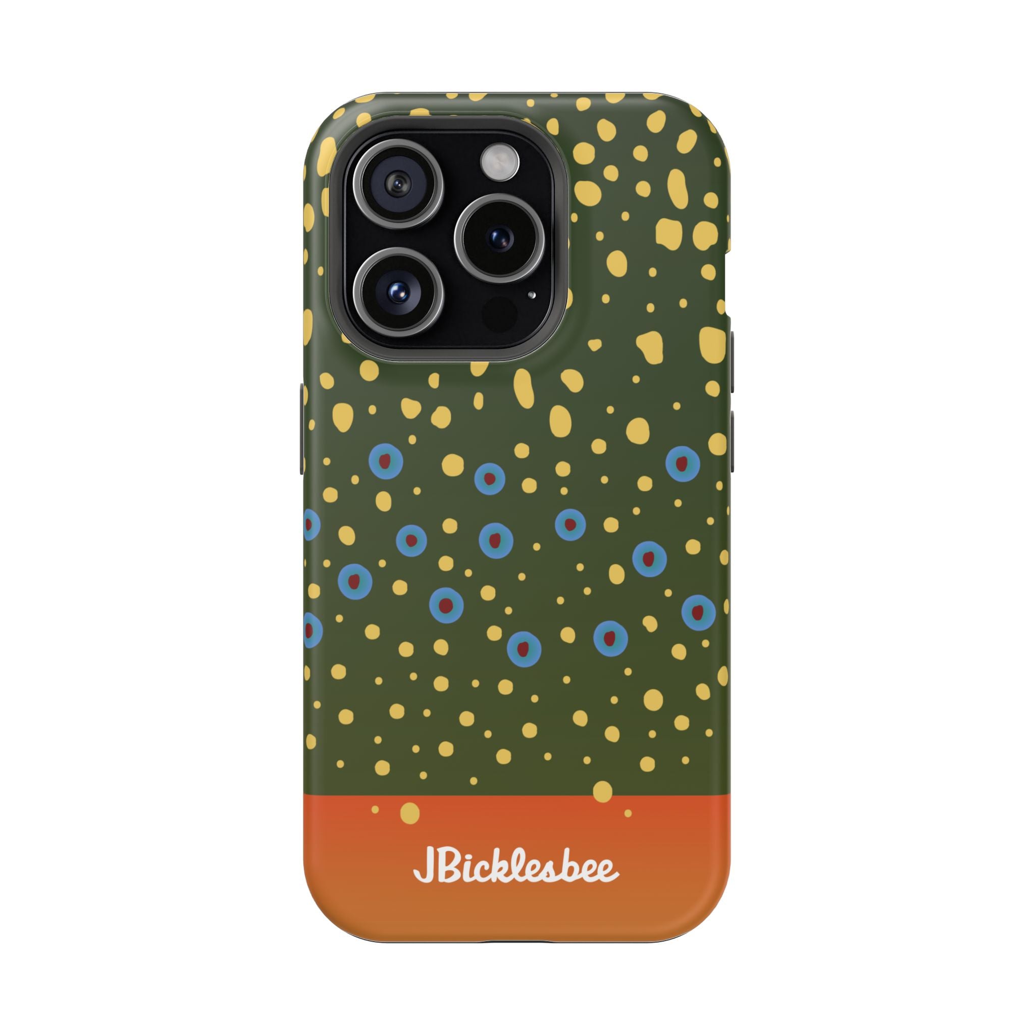 Brook Trout Pattern MagSafe iPhone Case