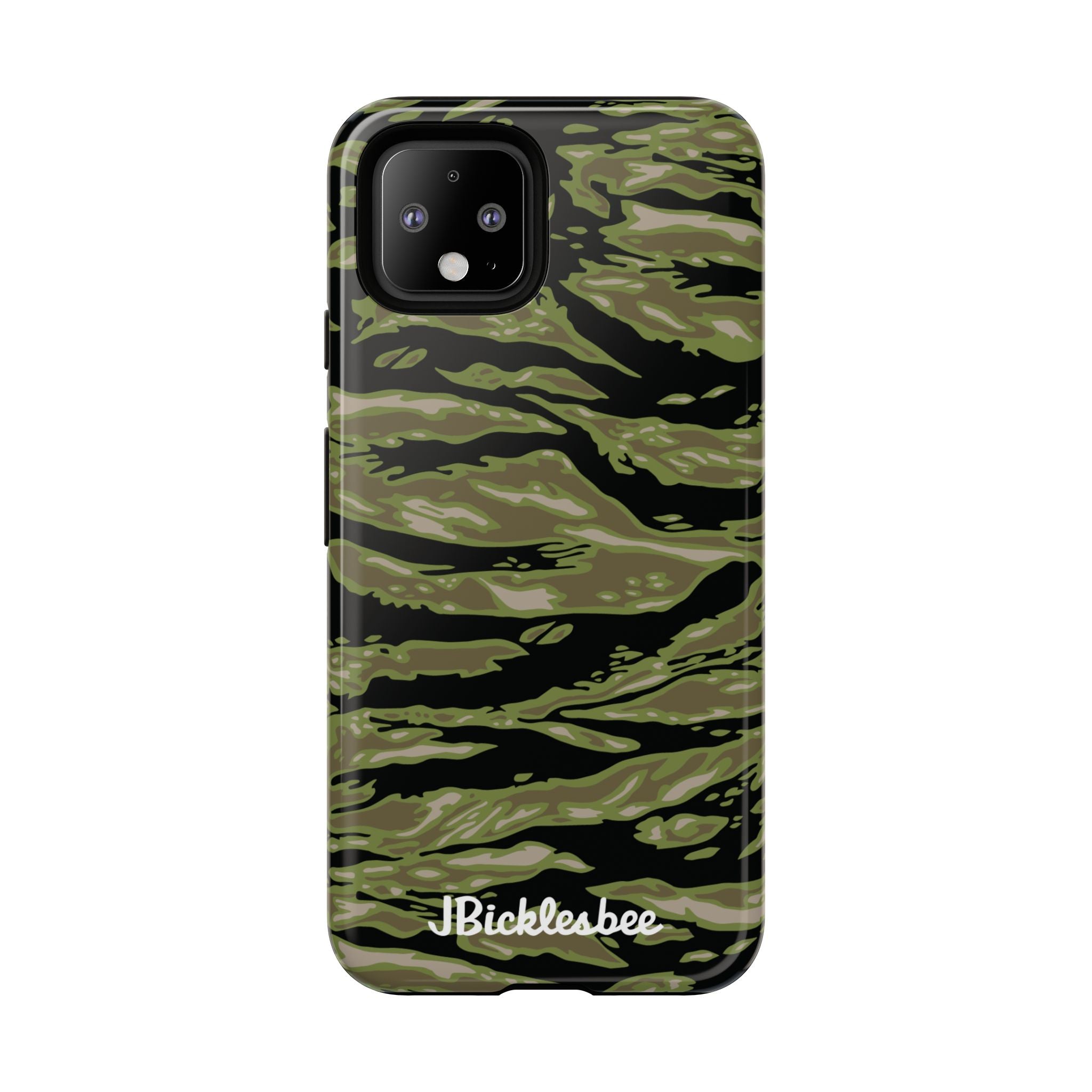 Retro Woodland Camo Tiger Stripe Pixel Tough Case