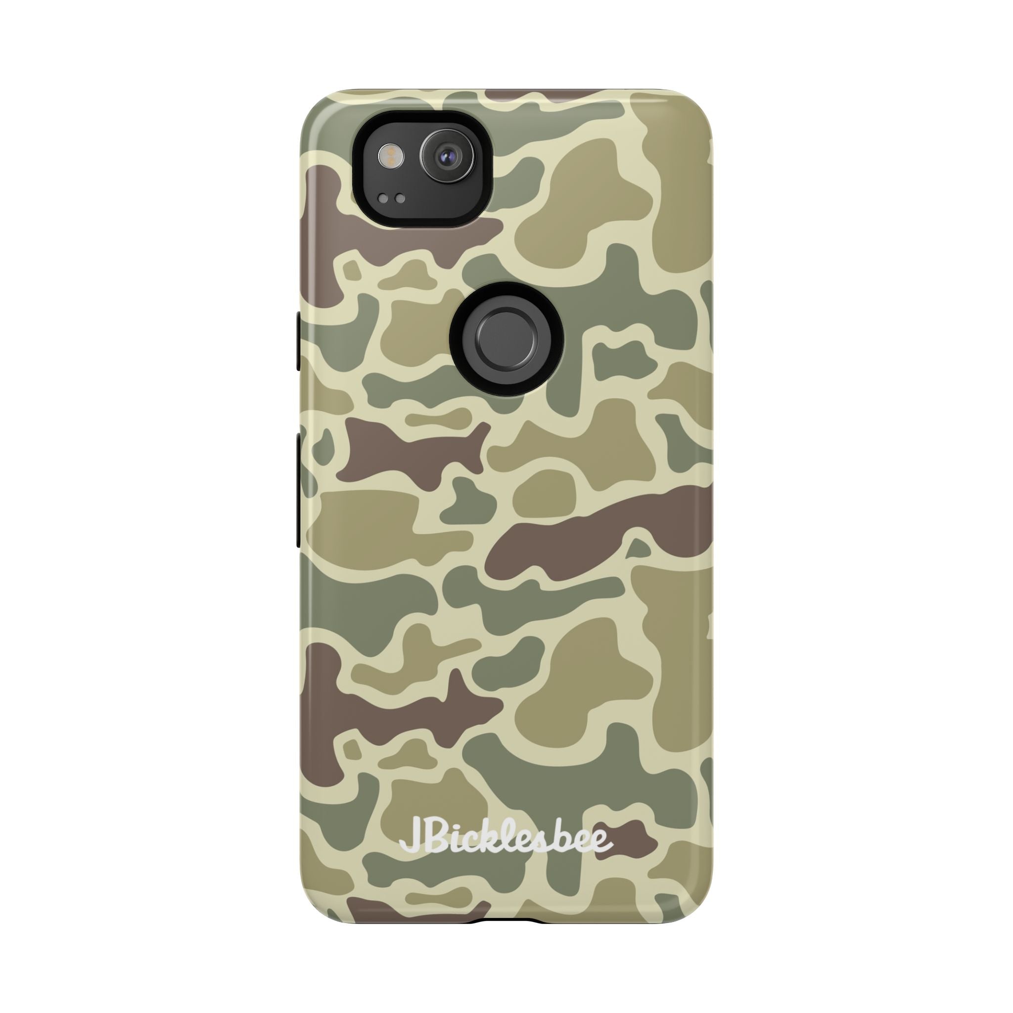 Retro Forest Duck Camo Pixel Tough Case