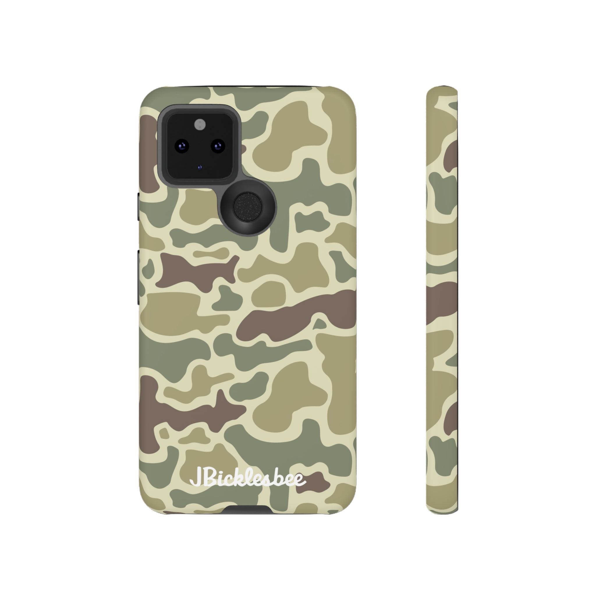 Retro Forest Duck Camo Pixel Tough Case