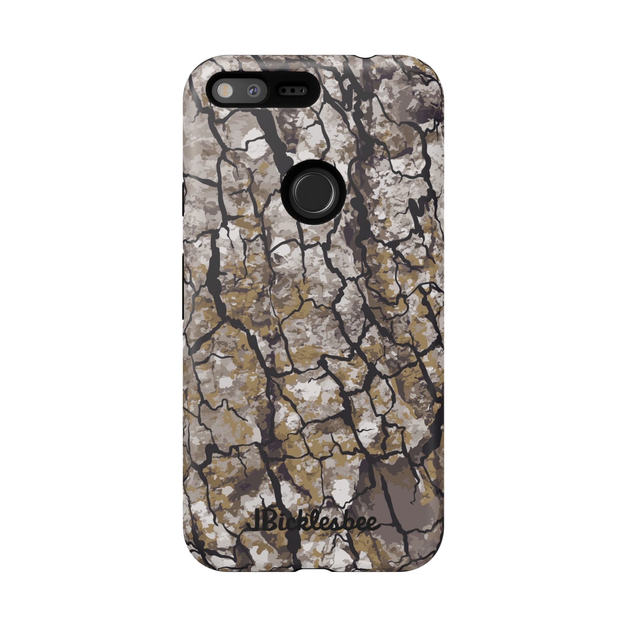 Alpha Tree Bark Camo Pixel Tough Case