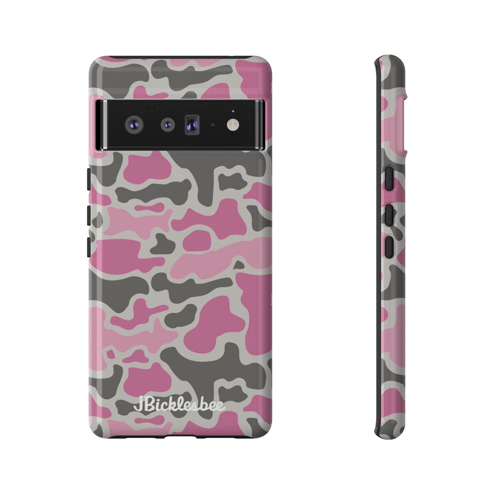 Pink Retro Duck Camo Pixel Tough Case