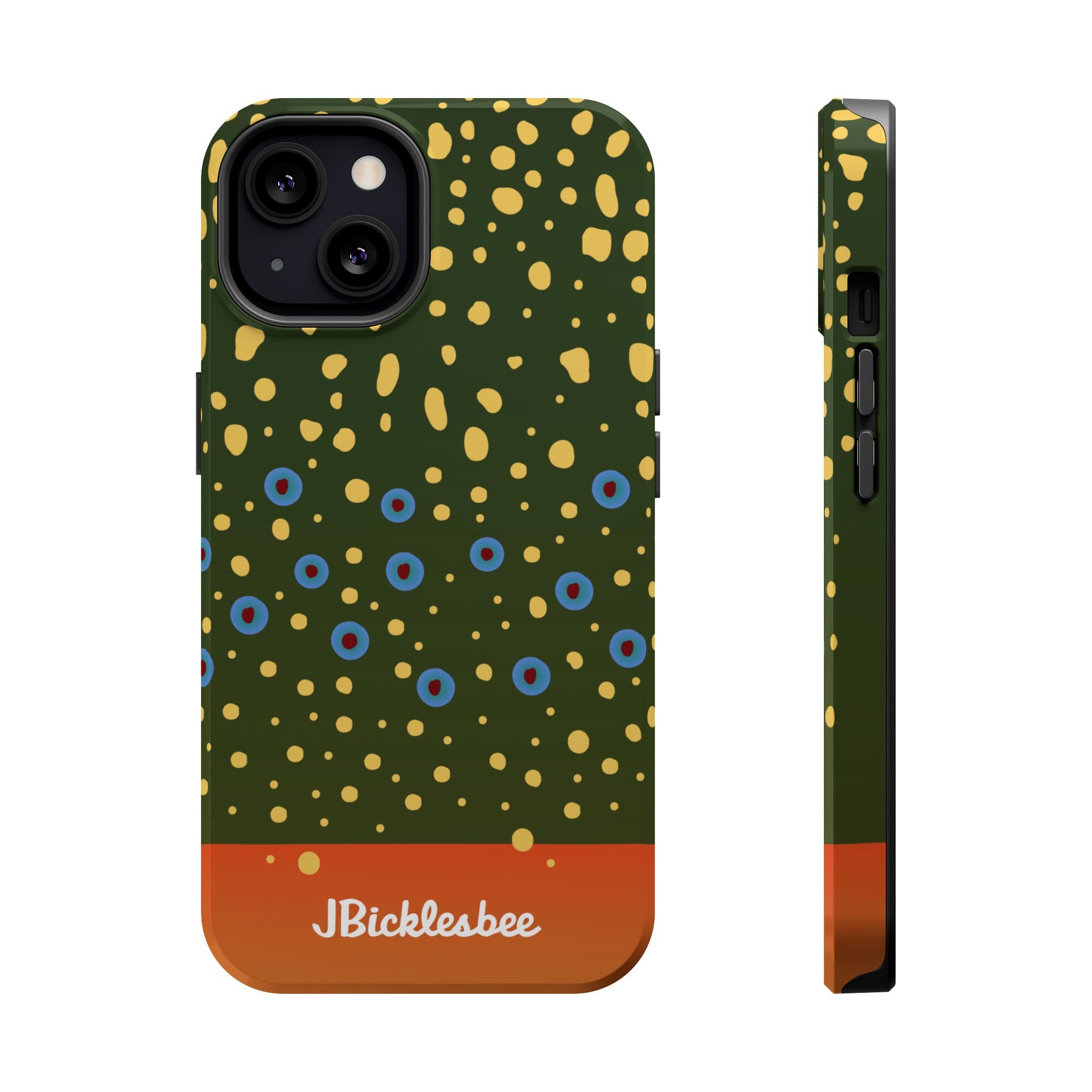 Brook Trout Pattern MagSafe iPhone Case