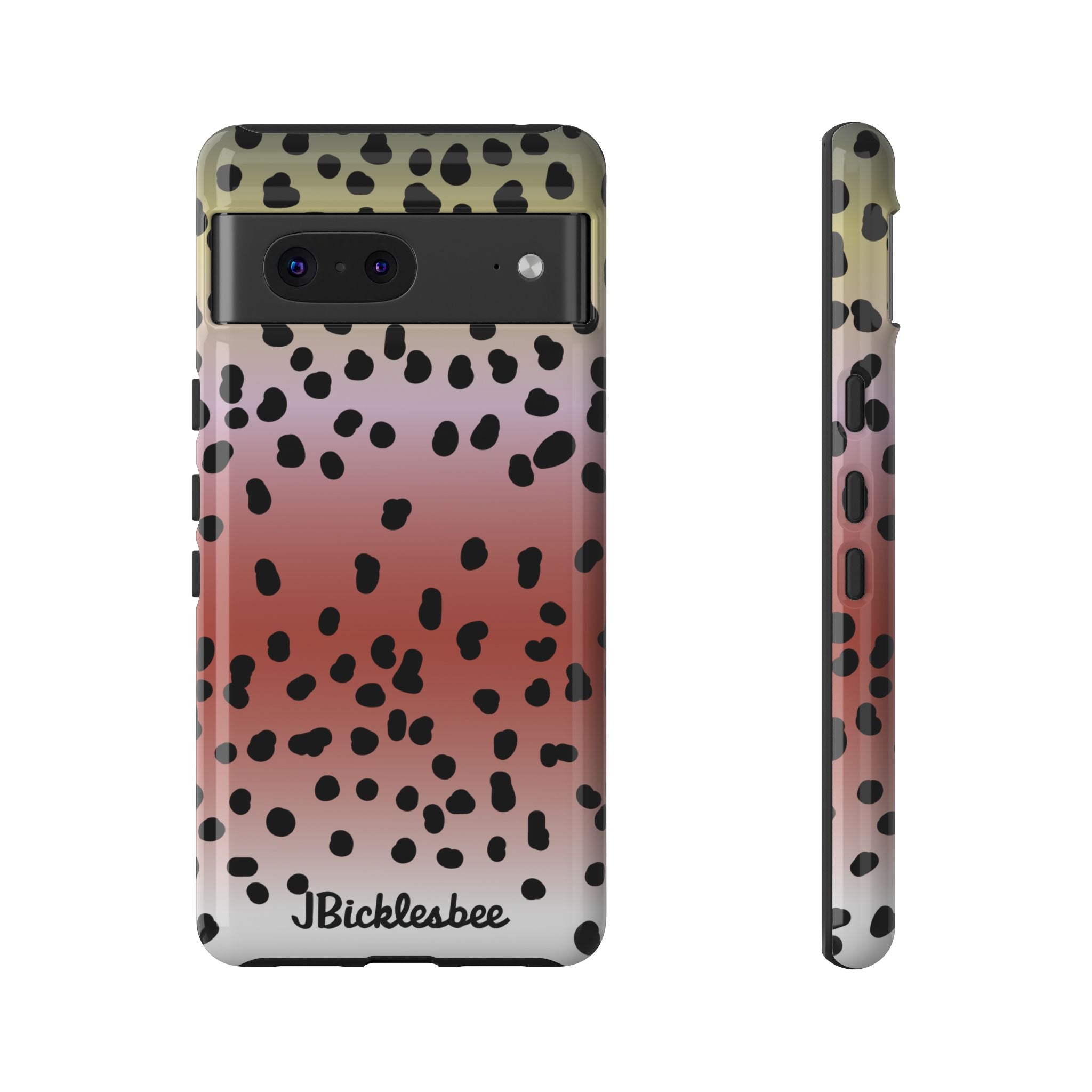 Rainbow Trout Pattern Pixel Tough Case