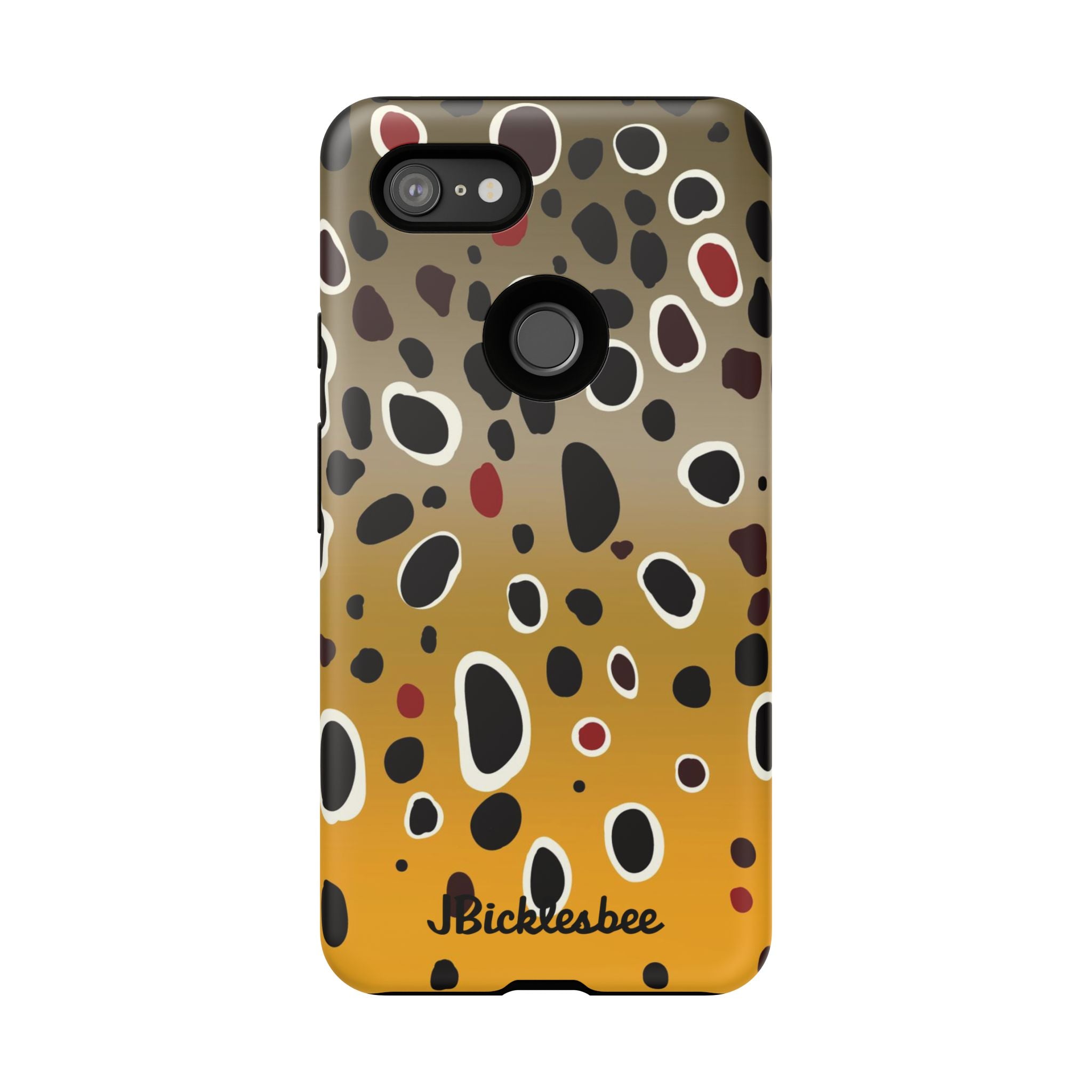 Brown Trout Pattern Pixel Tough Case