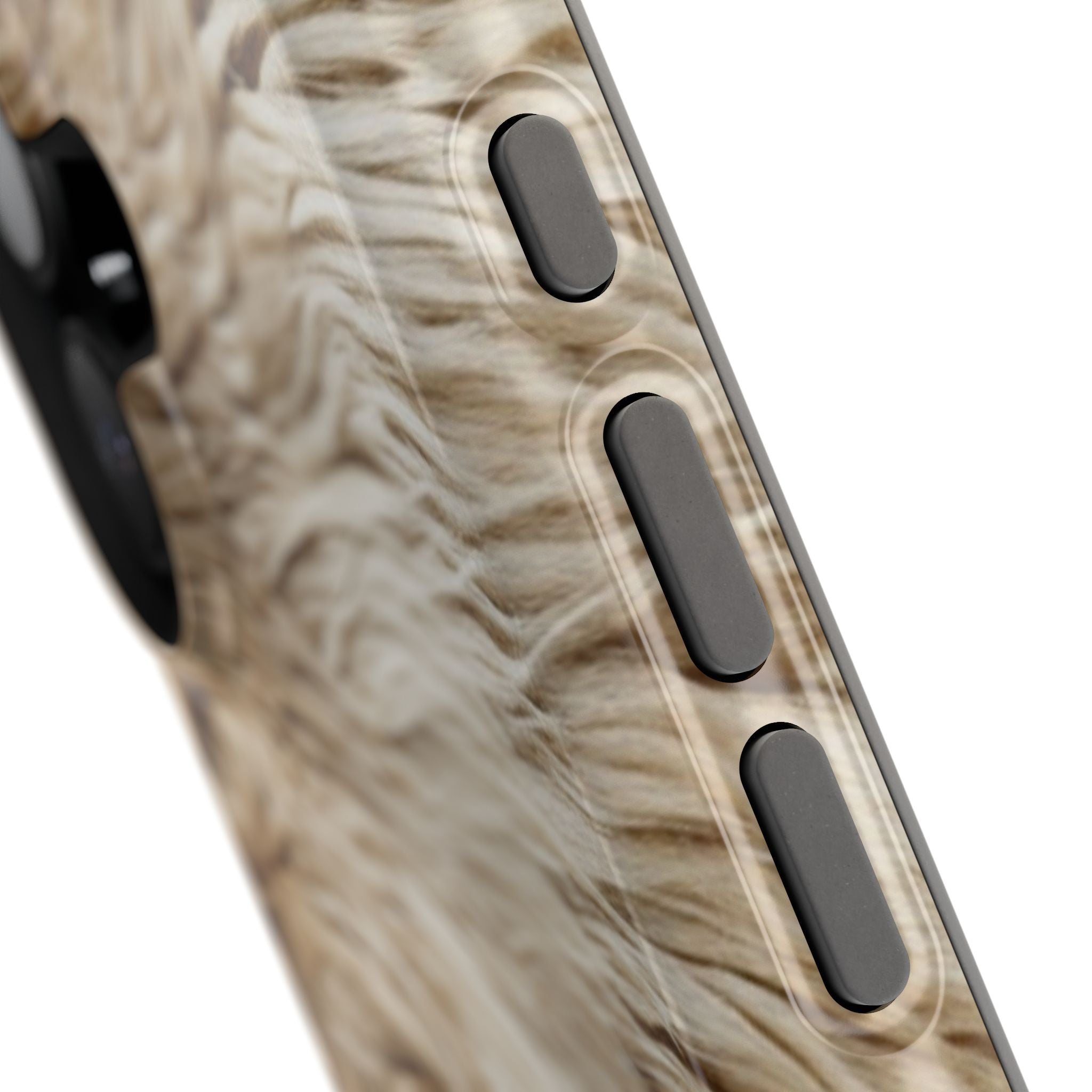 Bighorn Hunter MagSafe iPhone Case close up on buttons