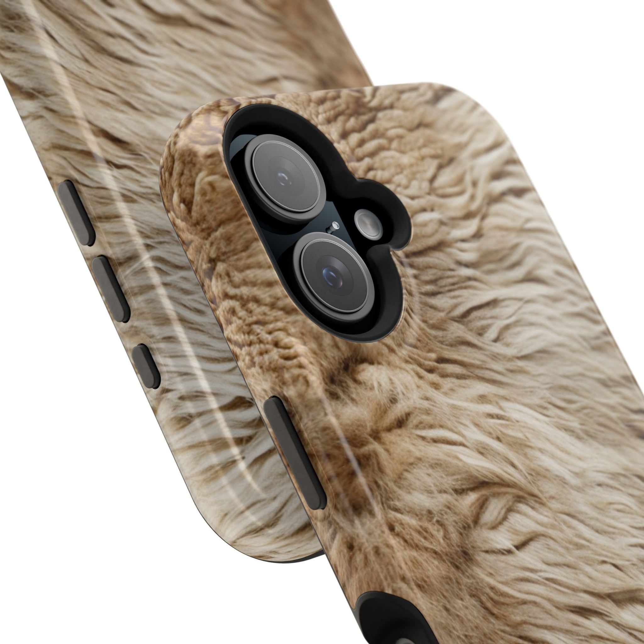 Bighorn Hunter MagSafe iPhone Case close up on camera