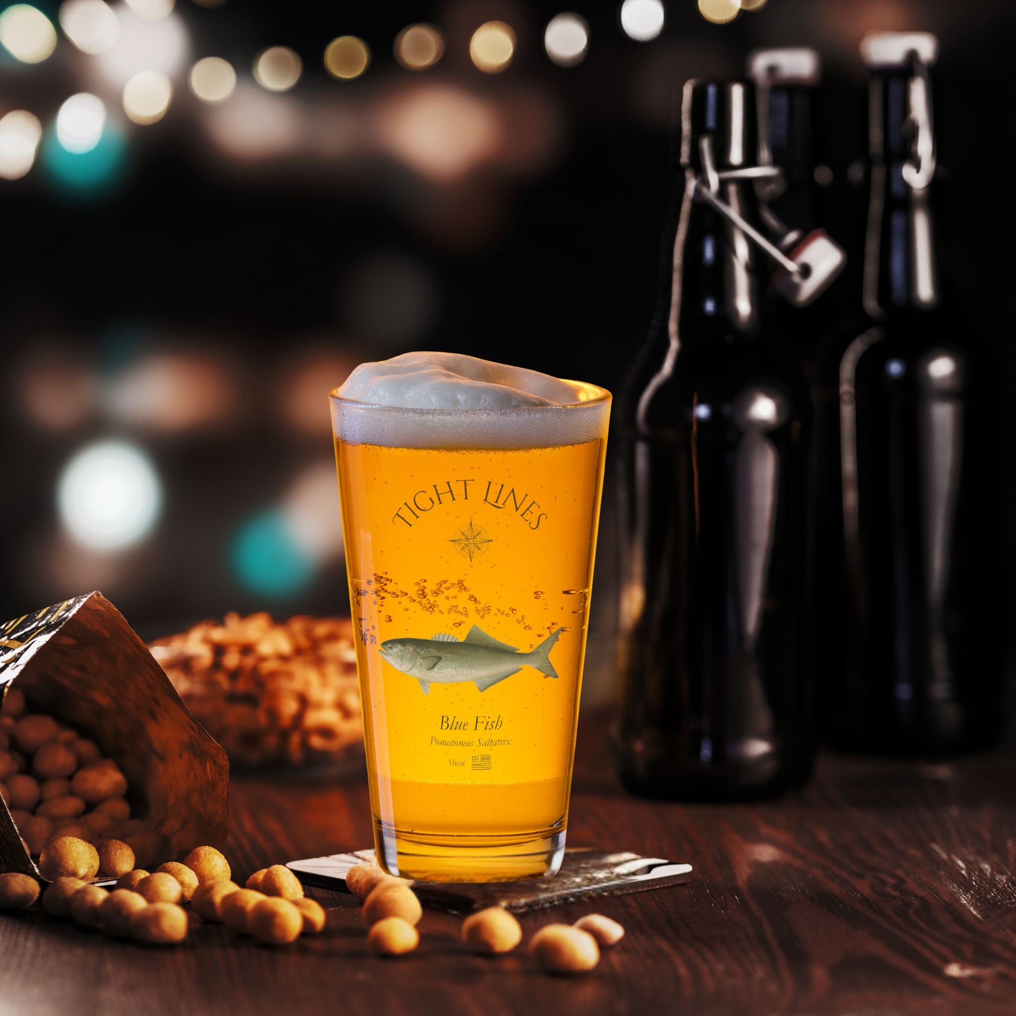 Bluefish Pint Glass