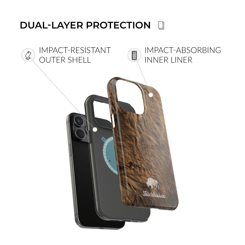 dual-layer protection Buffalo Hunter MagSafe iPhone Case