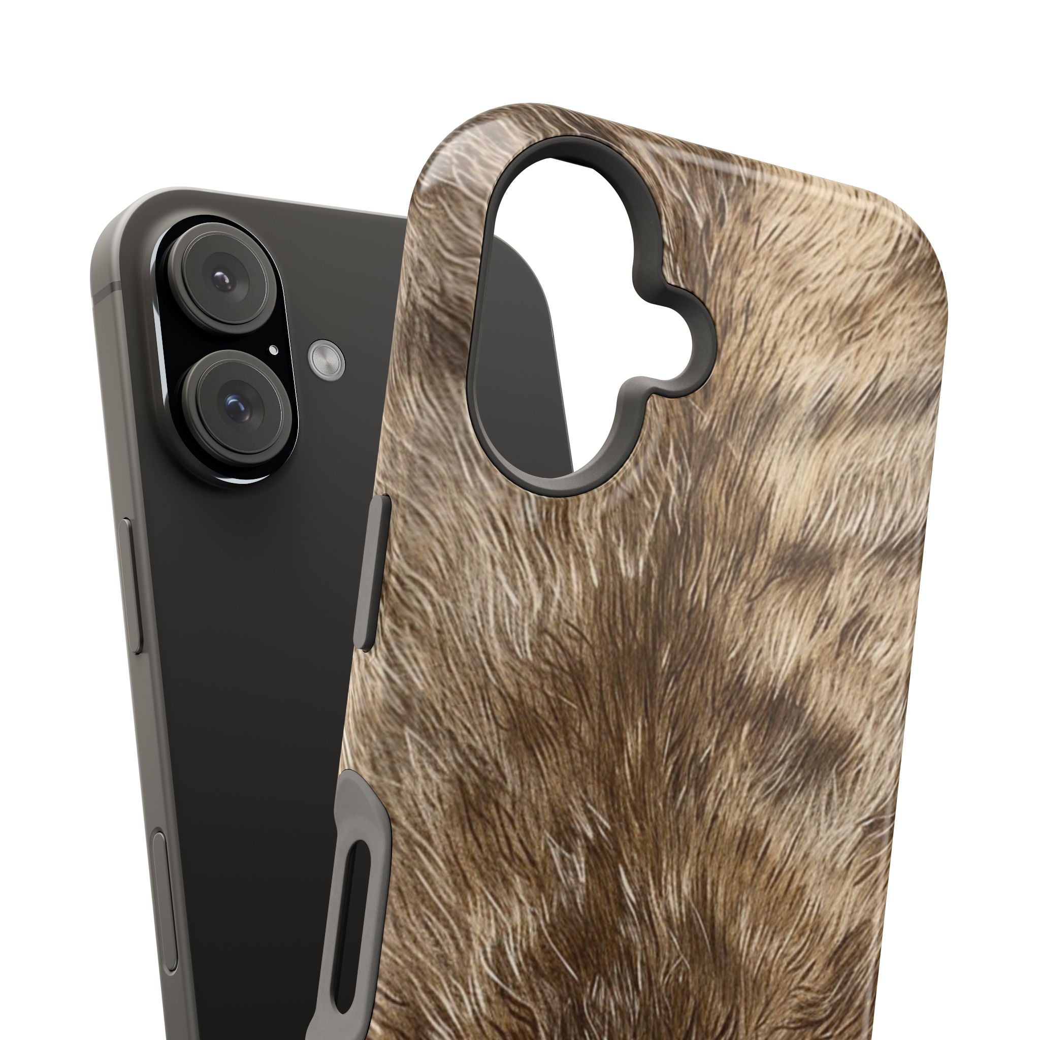 sika deer hunter magsafe iphone tough case shown off the phone