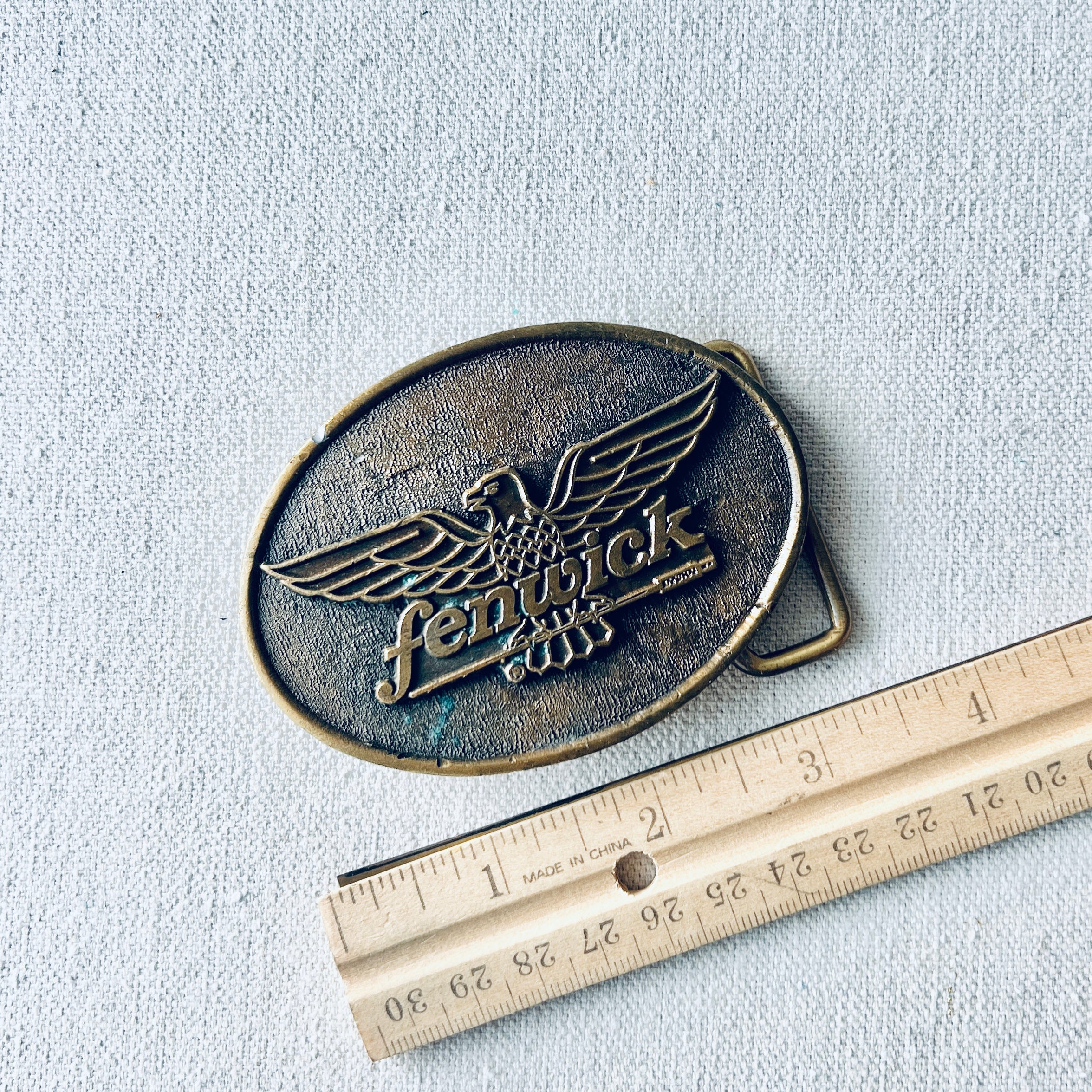 Vintage Fenwick USA Belt Buckle