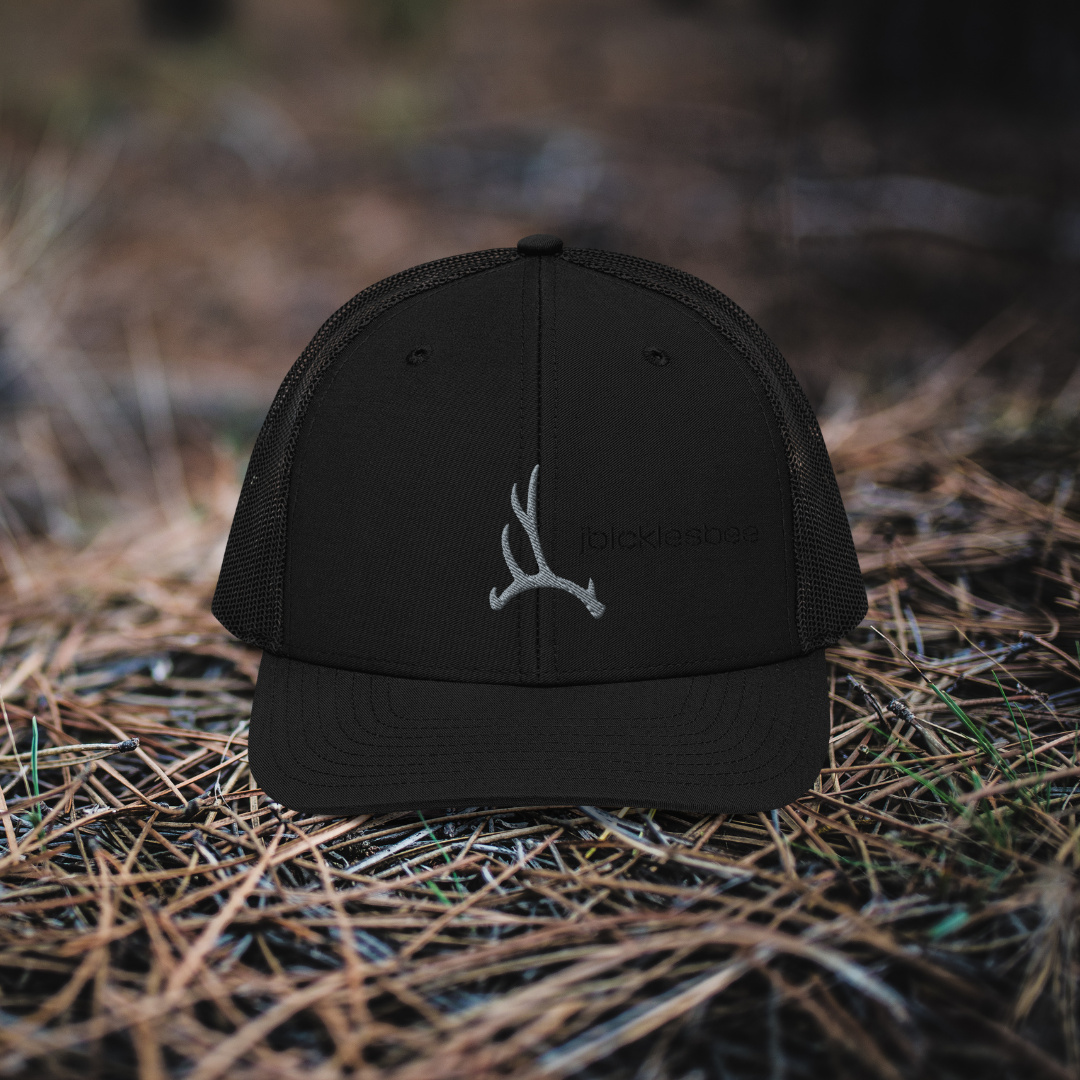 Whitetail Shed Blacked Out Logo Trucker Hat