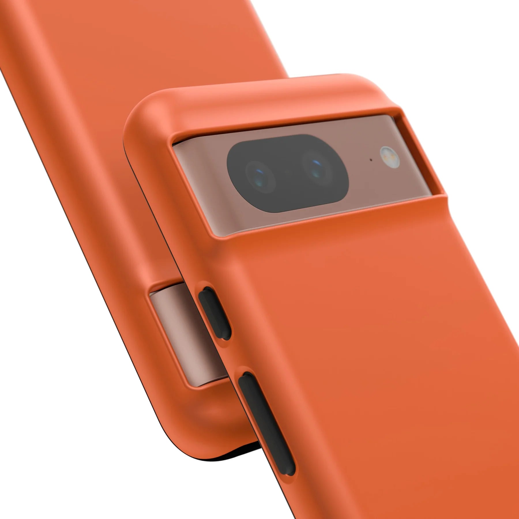 close up on camera Blaze Orange Hunter Pixel Tough Case