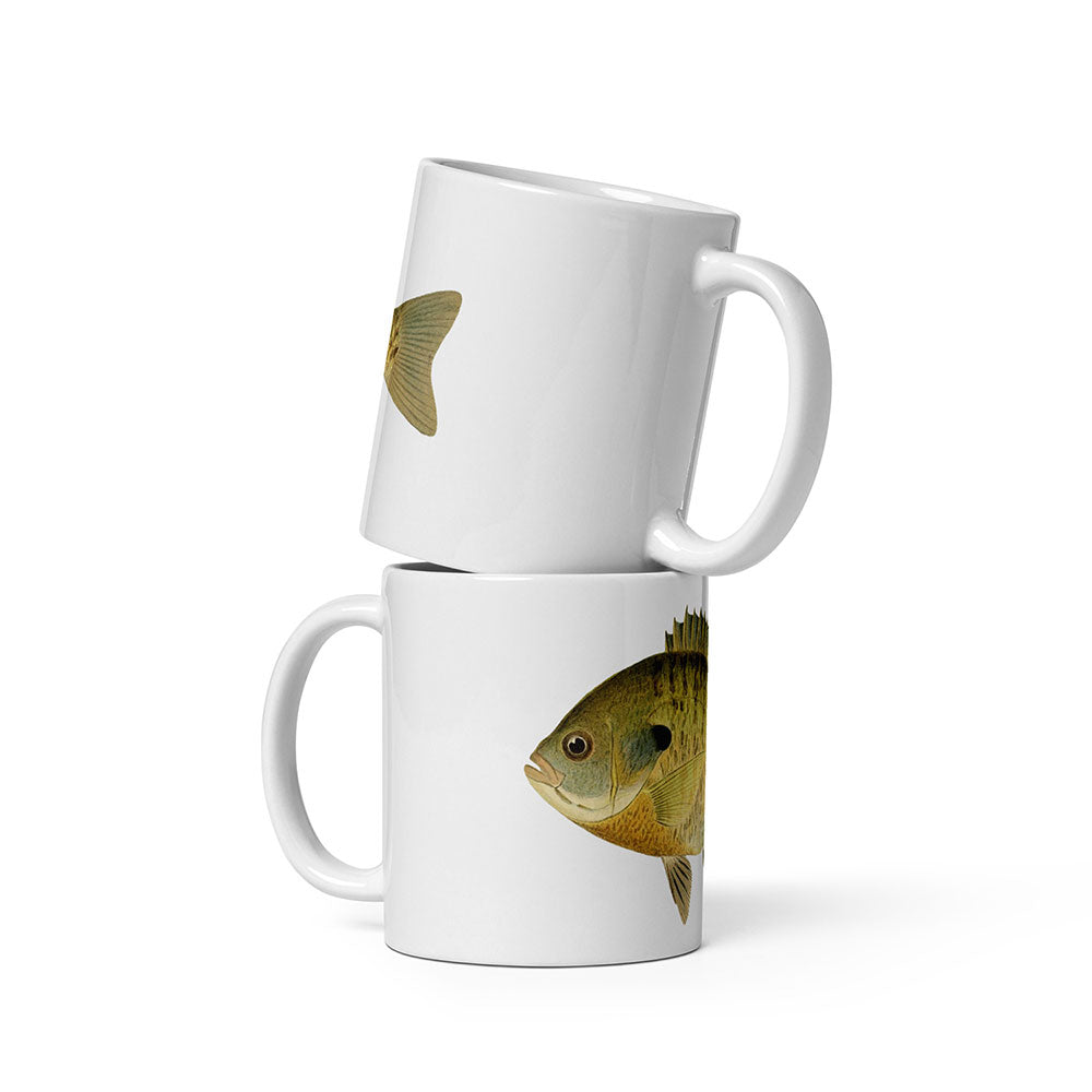 bluegill coffee mugs stacked