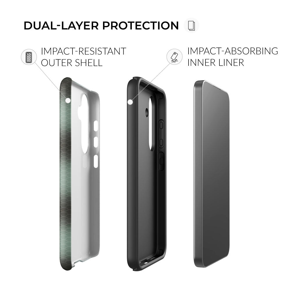 dual-layer protection Bonefish Pattern Samsung Tough Case