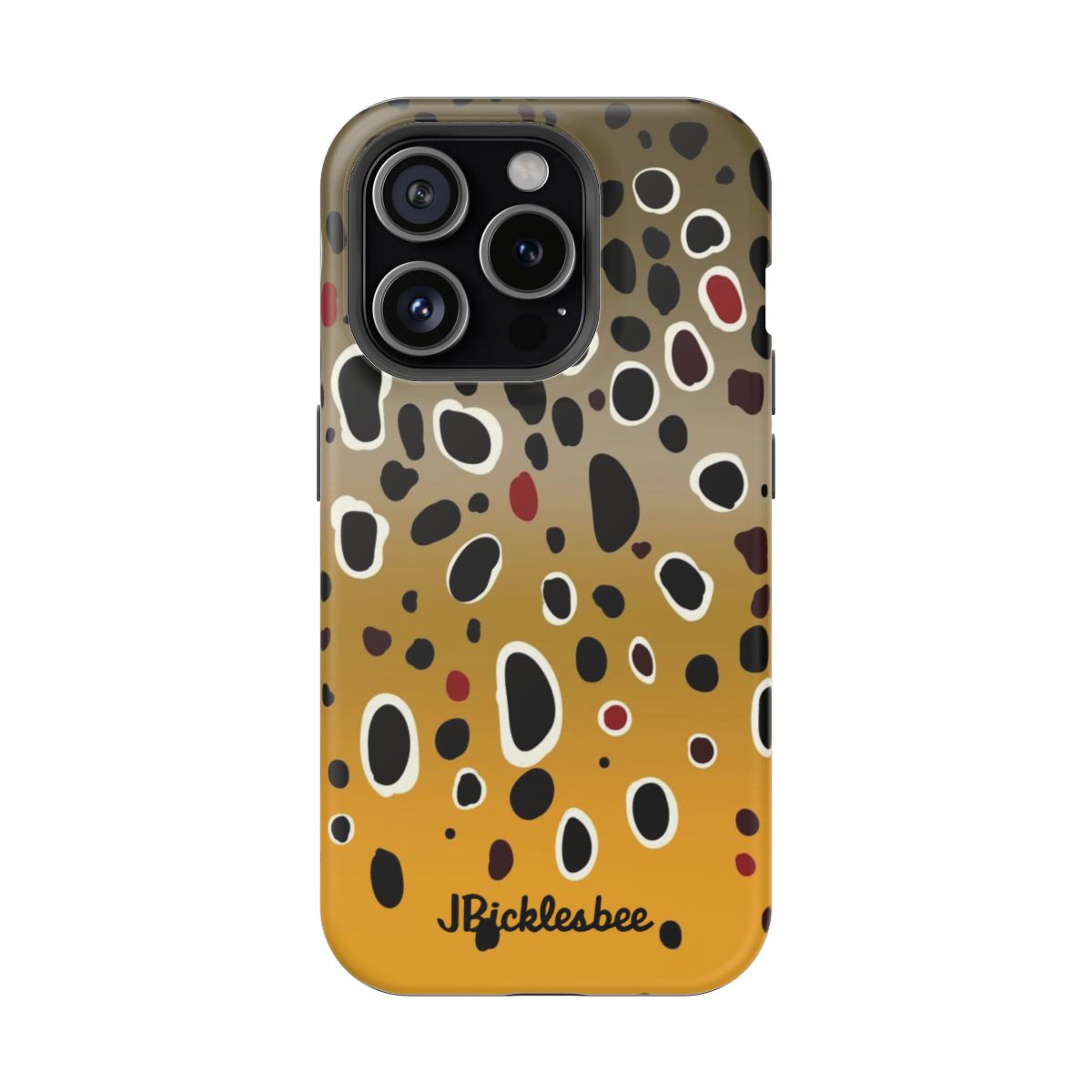 Brown Trout Pattern MagSafe iPhone Case