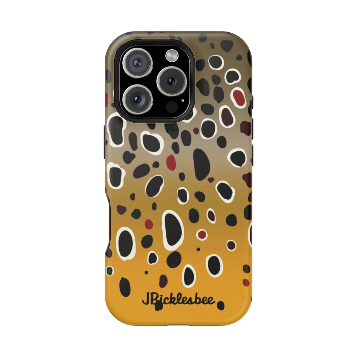 Brown Trout Pattern MagSafe iPhone Case