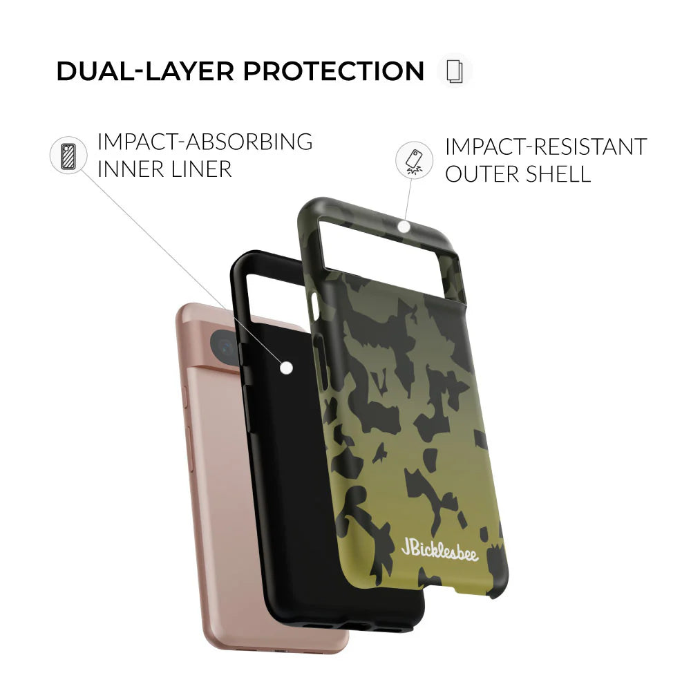 dual-layer protection American Crappie Pattern Pixel Tough Case