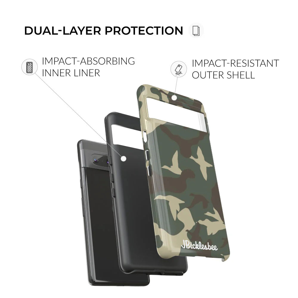 dual-layer protection Duck Hunter Camo Pixel Tough Case