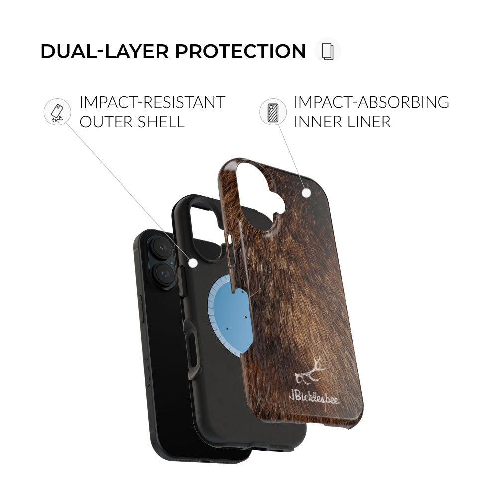 elk hunter dual-layer iphone magsafe phone case