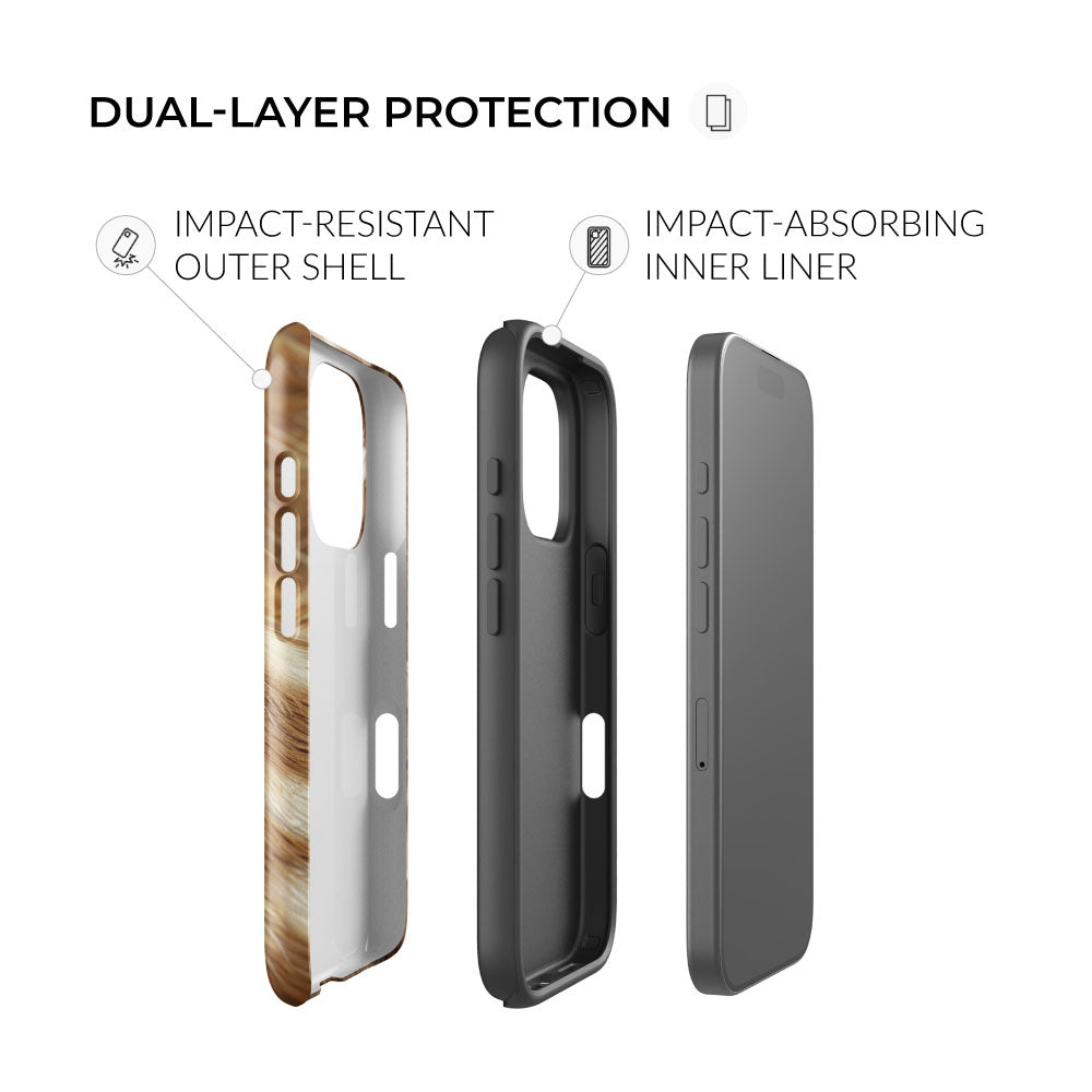 dual-layer protection fawn iphone tough case