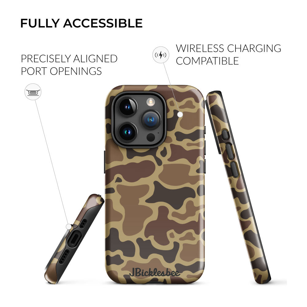 Retro Duck Camo iPhone Tough Case