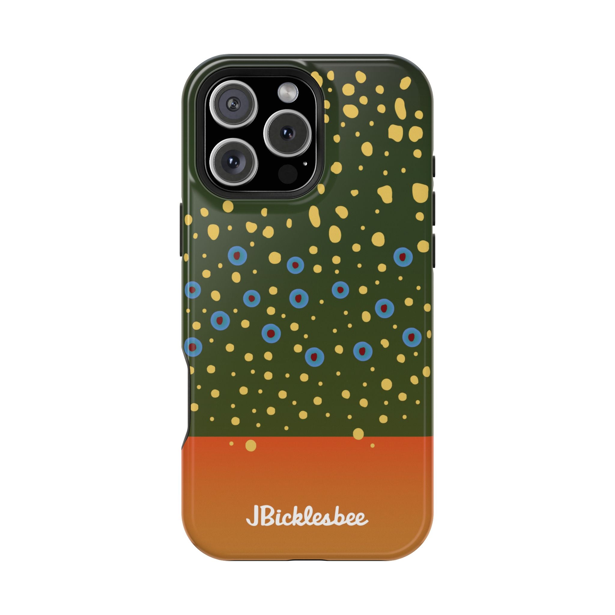 Brook Trout Pattern MagSafe iPhone Case