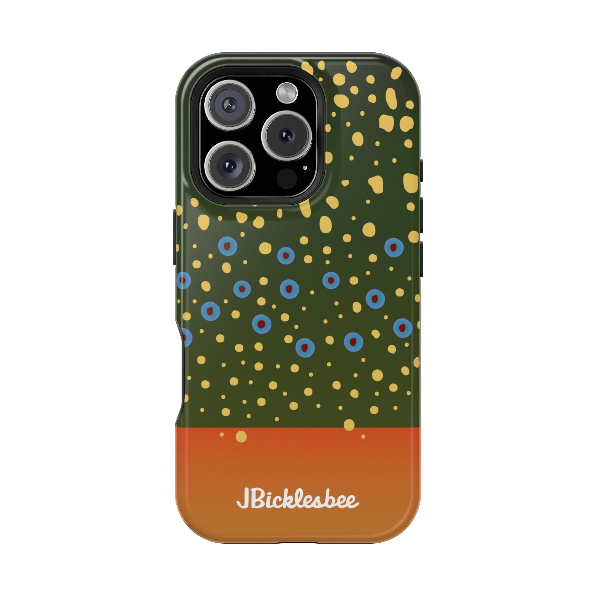 Brook Trout Pattern MagSafe iPhone Case