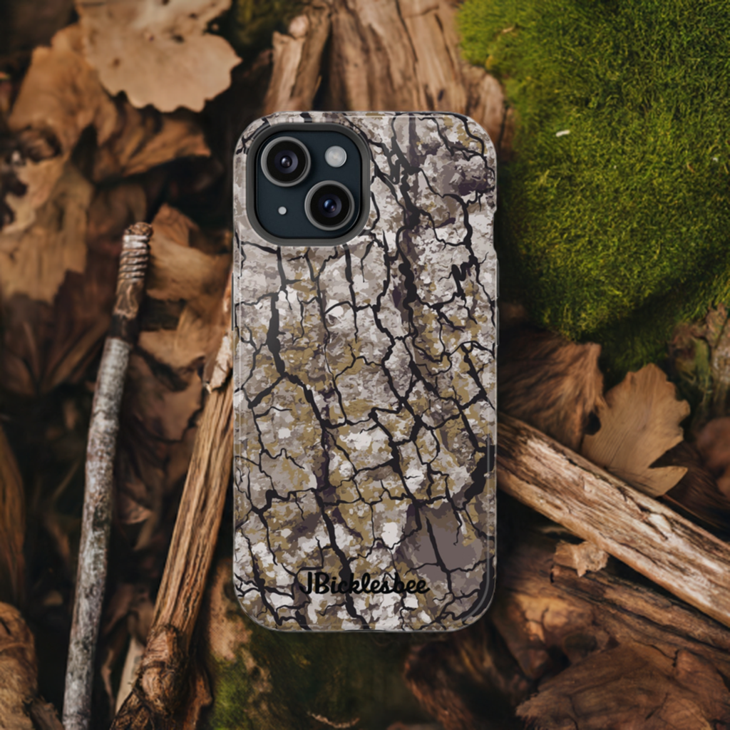 Alpha Tree Bark Camo MagSafe iPhone Case