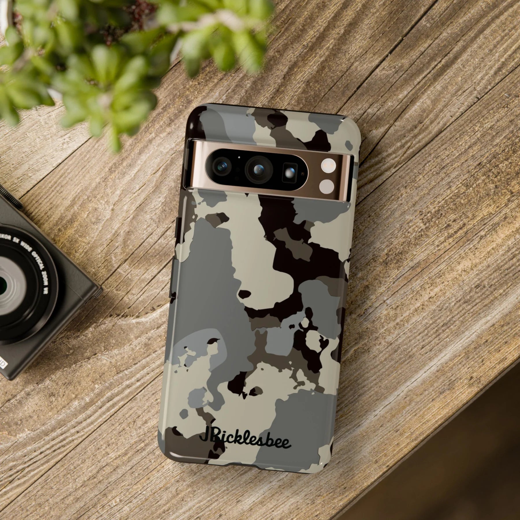 High Country Camo Pixel Tough Case on table