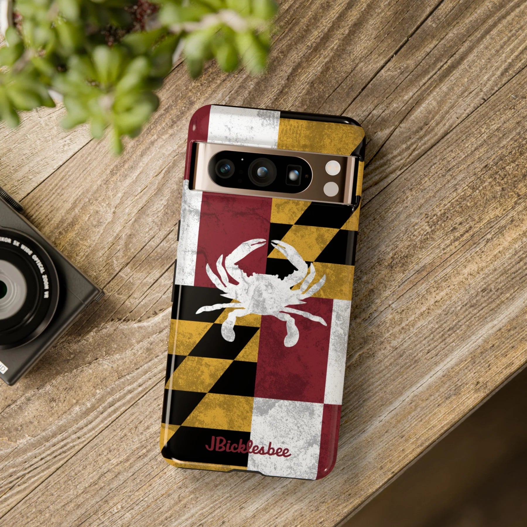 Maryland Flag Crab Pixel Tough Case