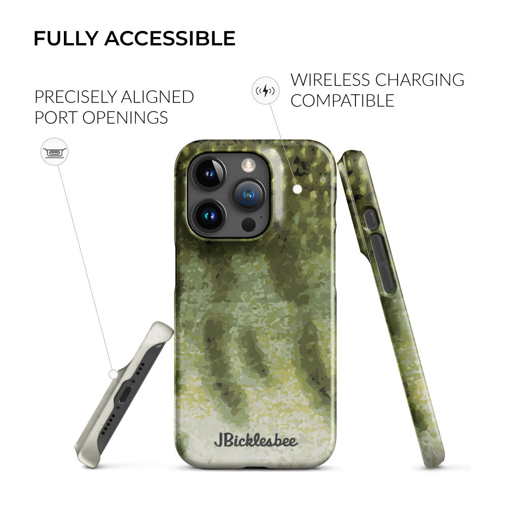 fully accessible muskie iphone snap case
