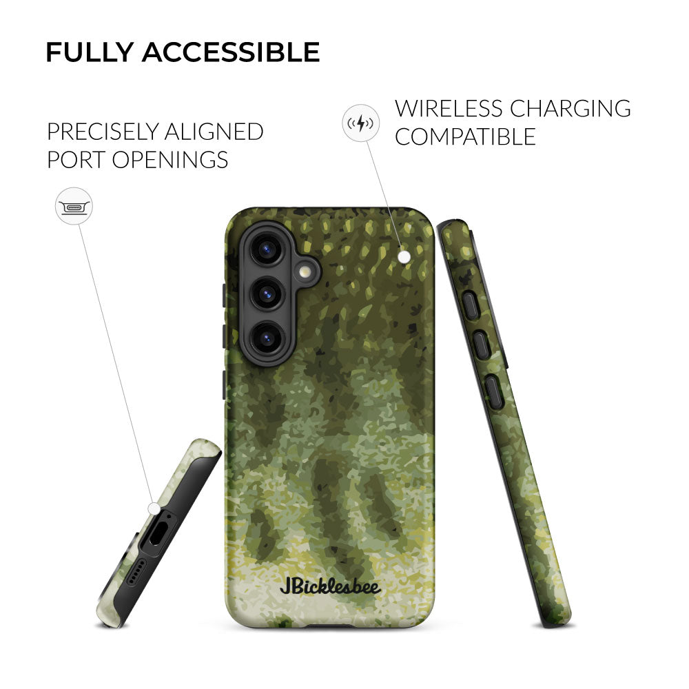 fully accessible Muskie Pattern Samsung Tough Case